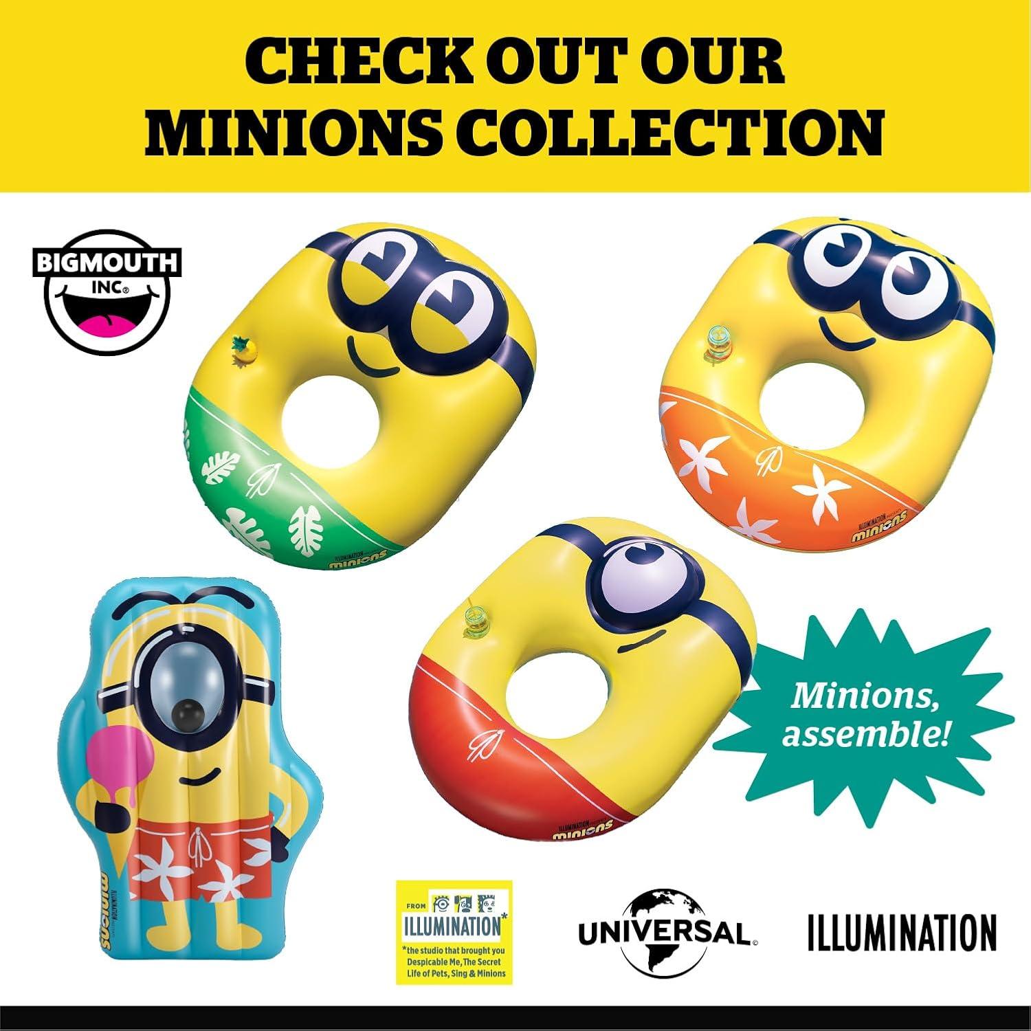Rociador Inflable de Agua Minions BigMouth 135 cm para Patio
