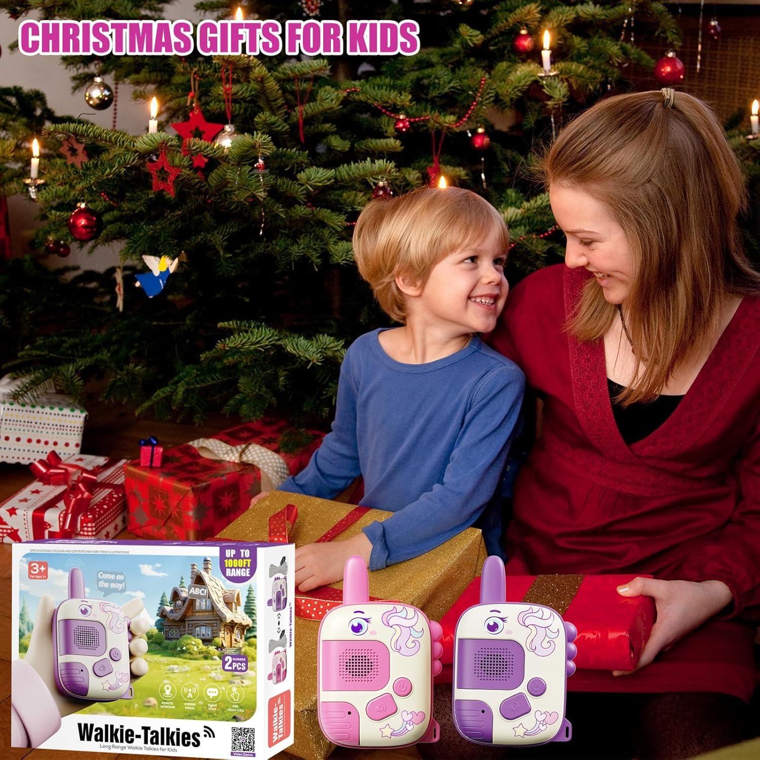 Walkie Talkies Unicornio HONGID para Niñas 0.16 kg 2 Piezas