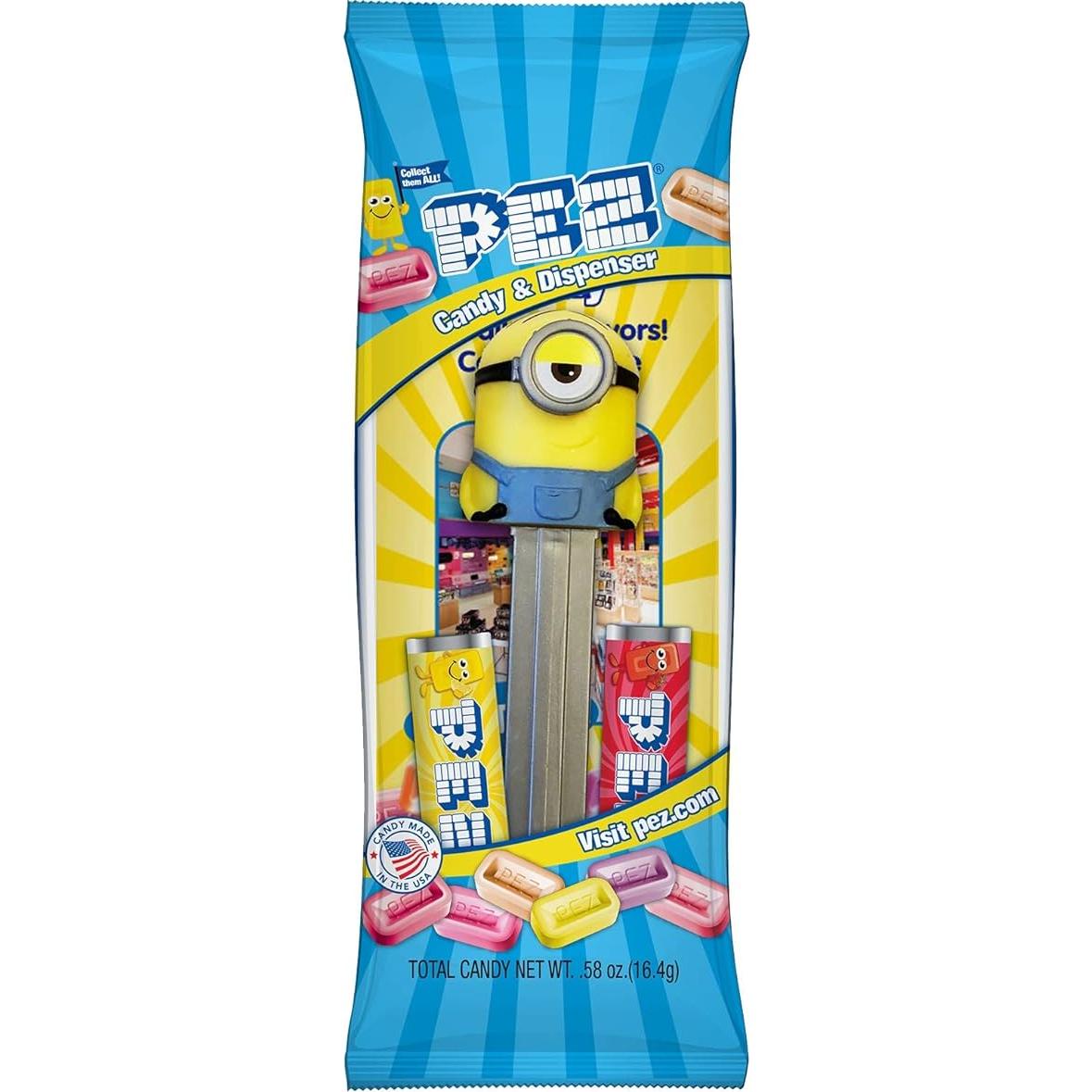 Paquete de 12 Dispensadores PEZ Minions Frutas Surtidas