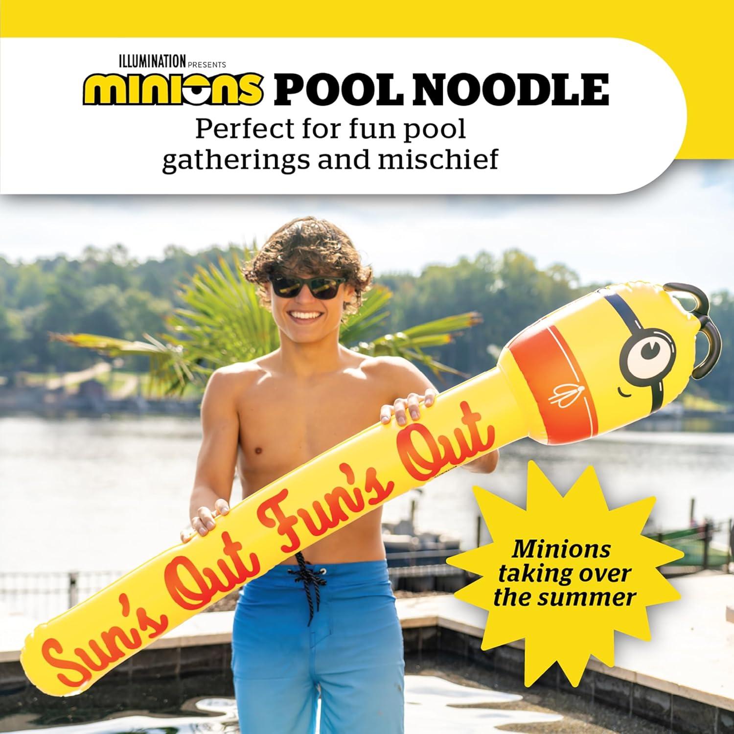 Noodle de Piscina BigMouth Minions Amarillo 22.8x12x3.81cm