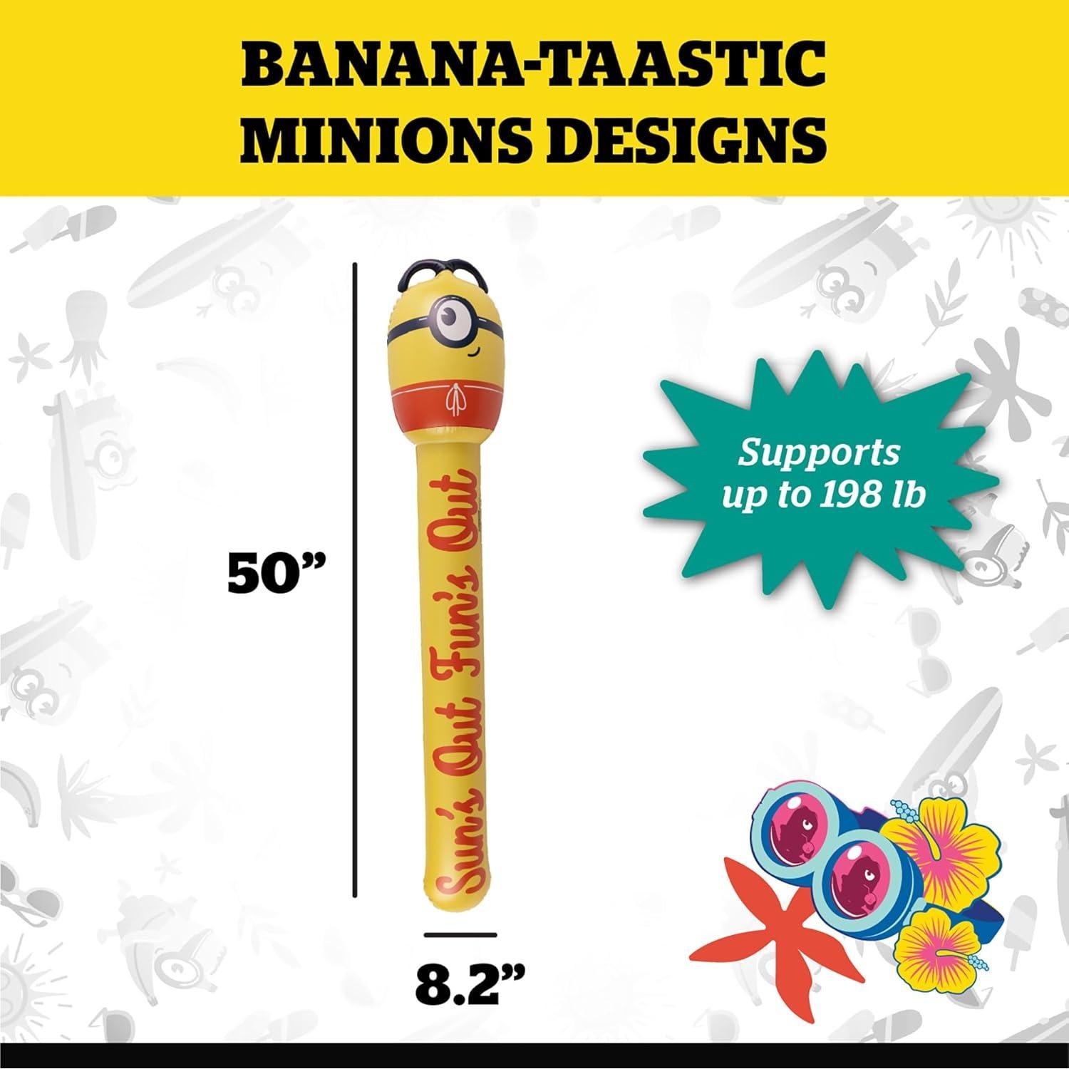 Noodle de Piscina BigMouth Minions Amarillo 22.8x12x3.81cm