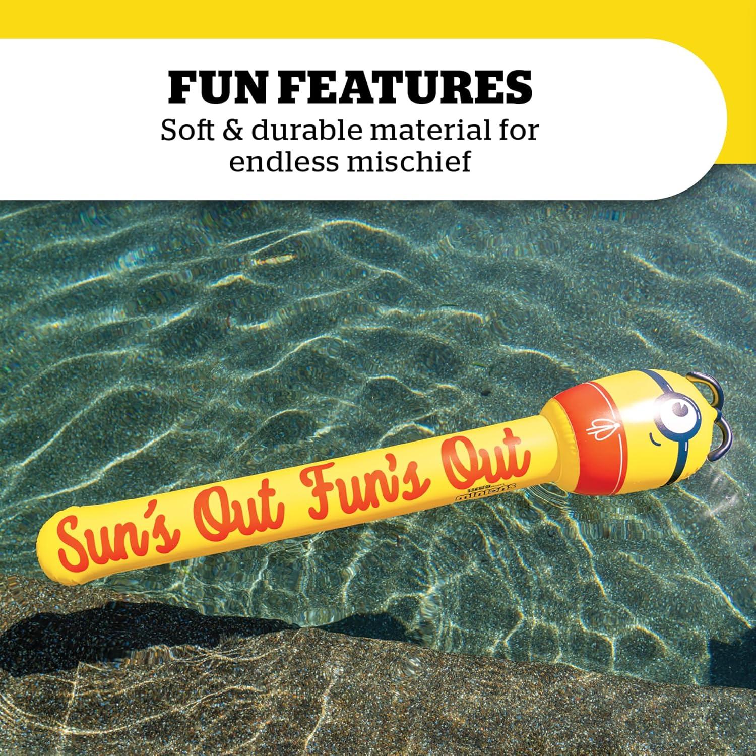 Noodle de Piscina BigMouth Minions Amarillo 22.8x12x3.81cm