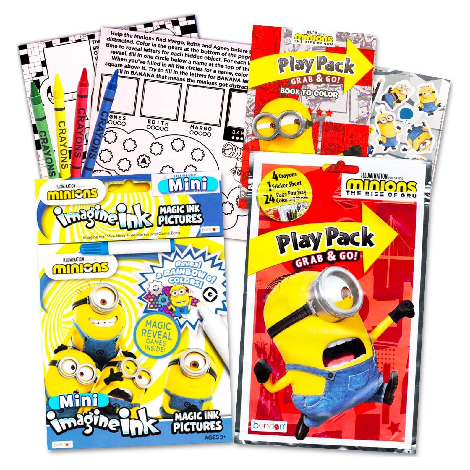 Libro para Colorear Tinta Mágica Minions - Set de Juego