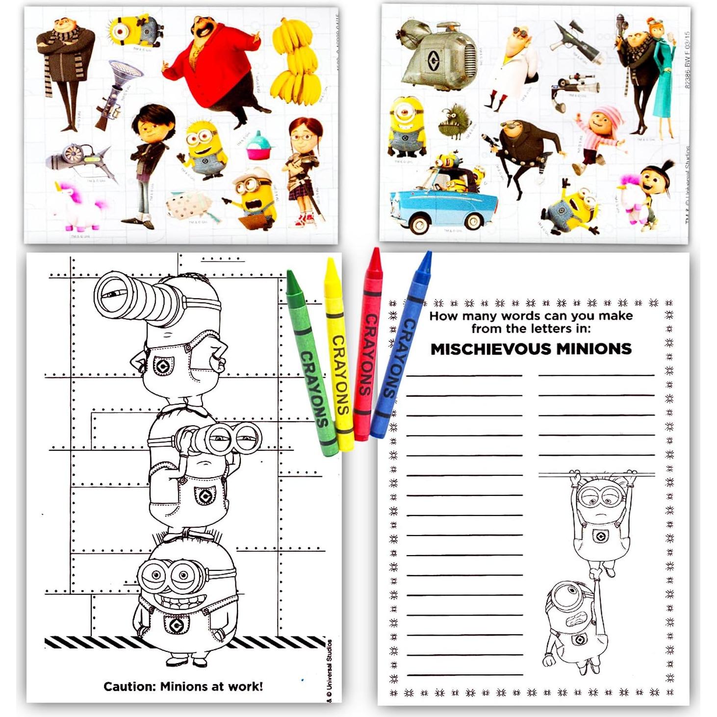 Libro para Colorear Tinta Mágica Minions - Set de Juego