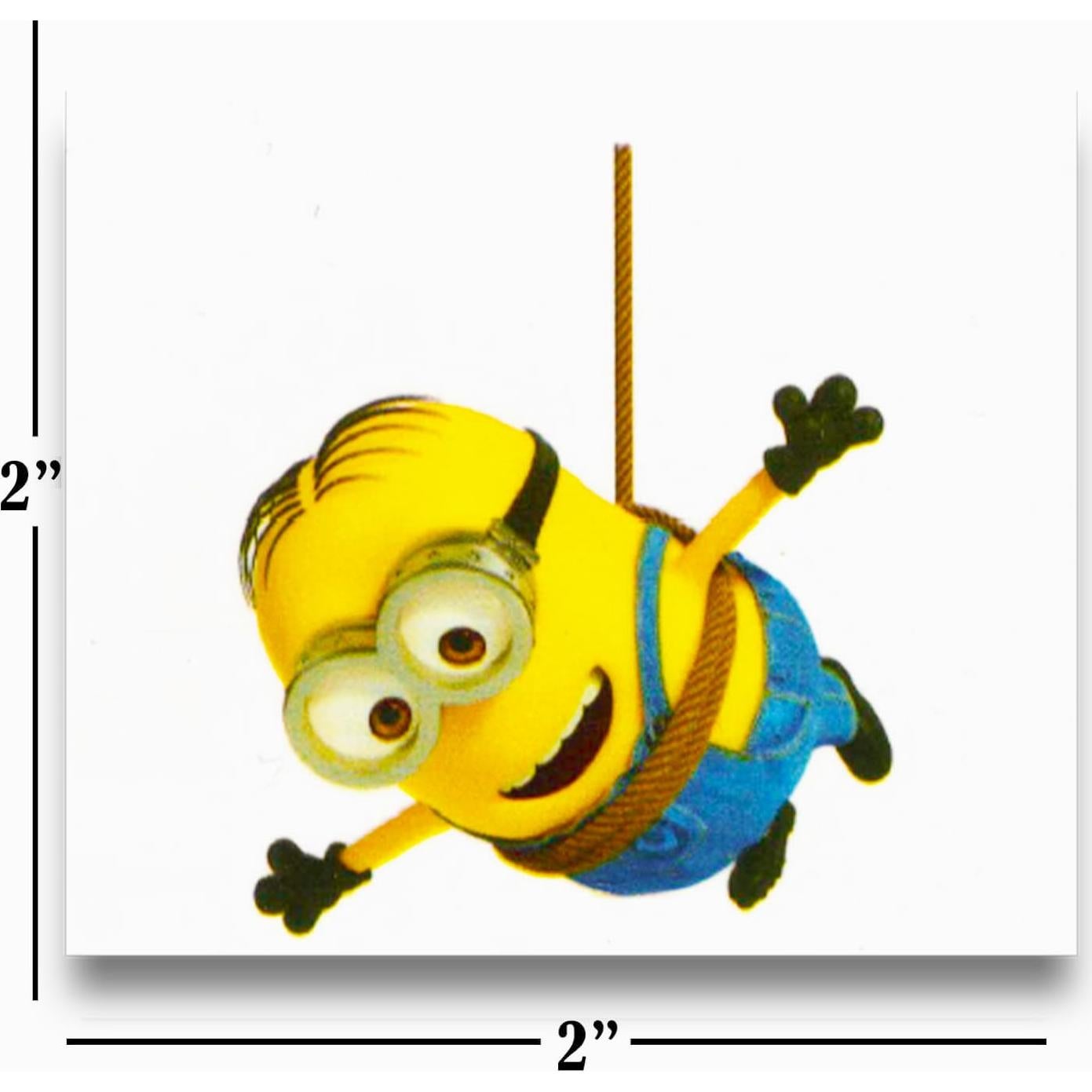 Paquete de 72 Tatuajes Temporales Minions Crenstone 5x5 cm