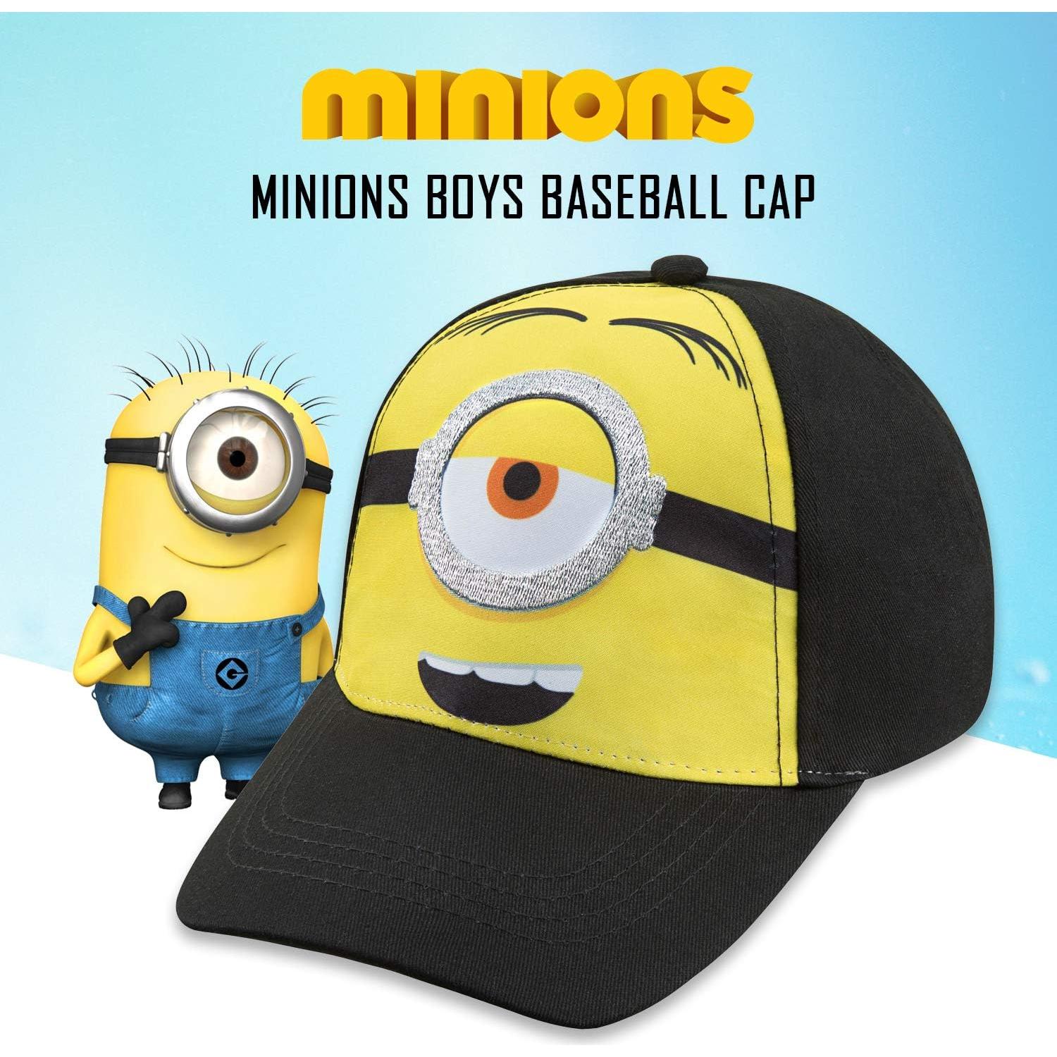 Gorra de béisbol Minions para niños 4-7 años