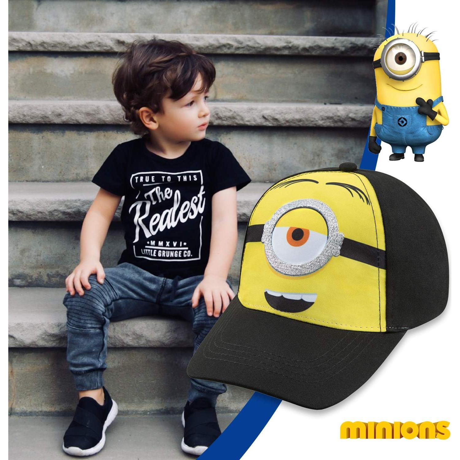 Gorra de béisbol Minions para niños 4-7 años