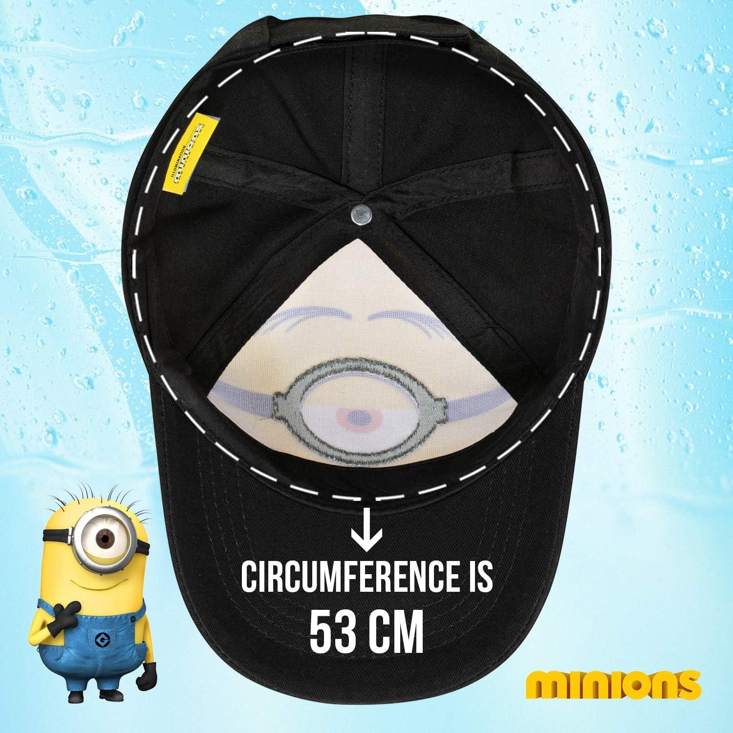 Gorra de béisbol Minions para niños 4-7 años