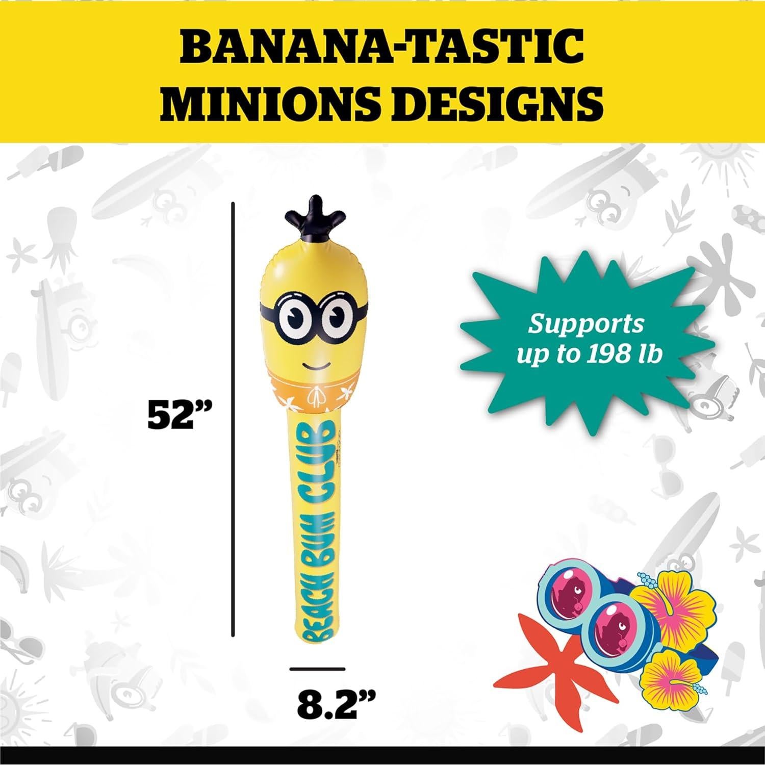Noodle Inflable BigMouth Minions Playa 23x23cm - Diversión Verano