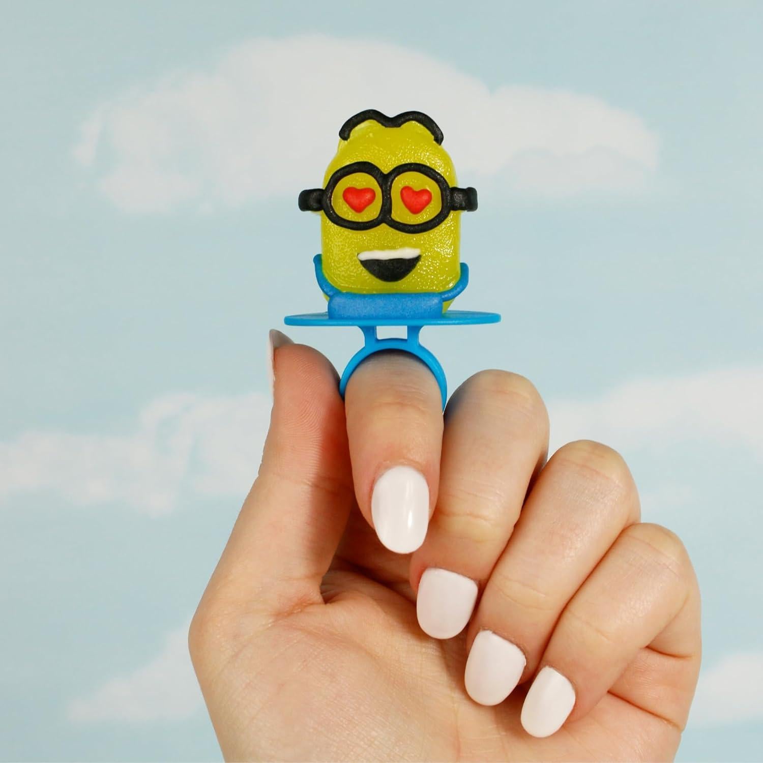 Anillos Lollipop Minions - 18 Caramelos Individuales Sabores Fruta