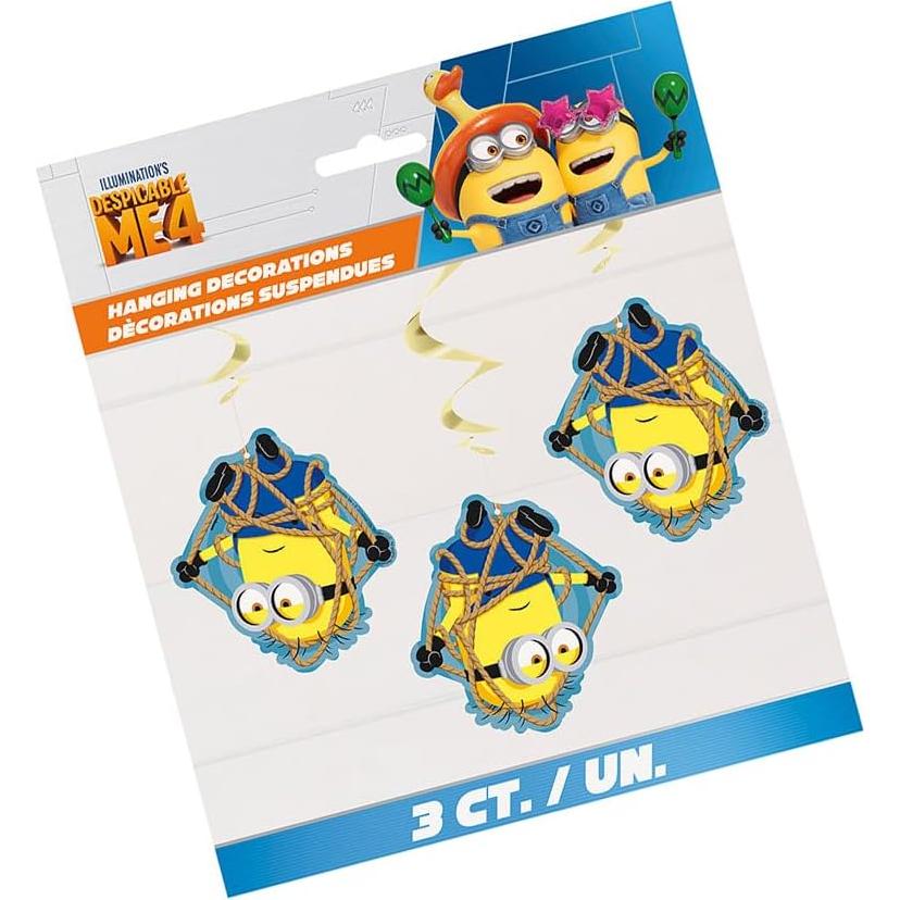 Decoraciones Colgantes Remolino Mi Villano Favorito 66 cm - Paquete de 3