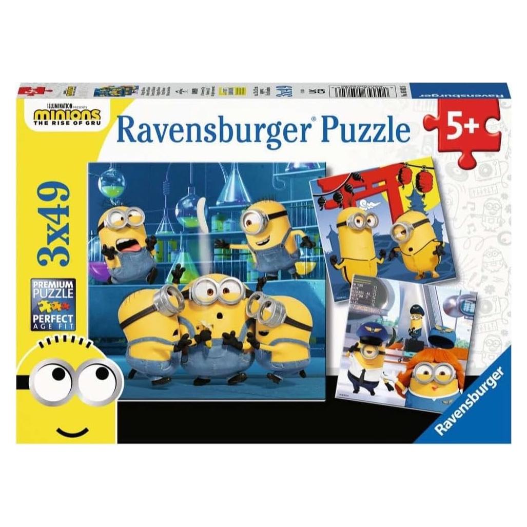 Rompecabezas Divertidos Minions Ravensburger 3x49 Piezas