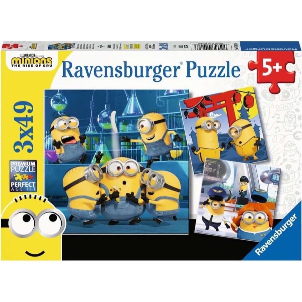 Rompecabezas Divertidos Minions Ravensburger 3x49 Piezas