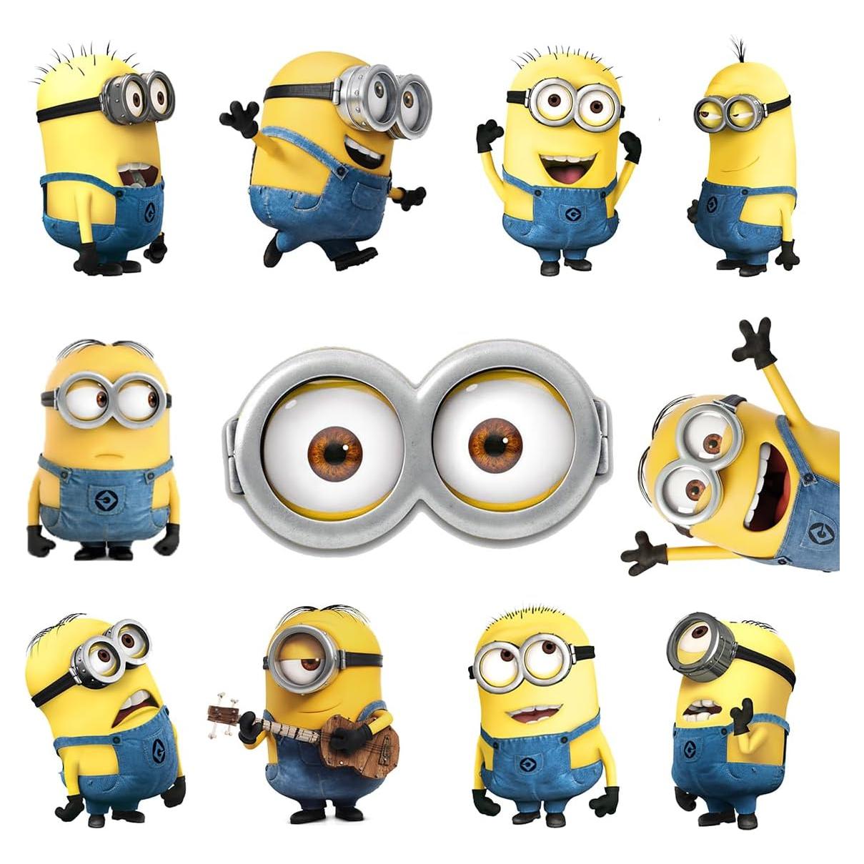 Calcomanías de Pared Minions DEKOSH - Set de 10 Piezas