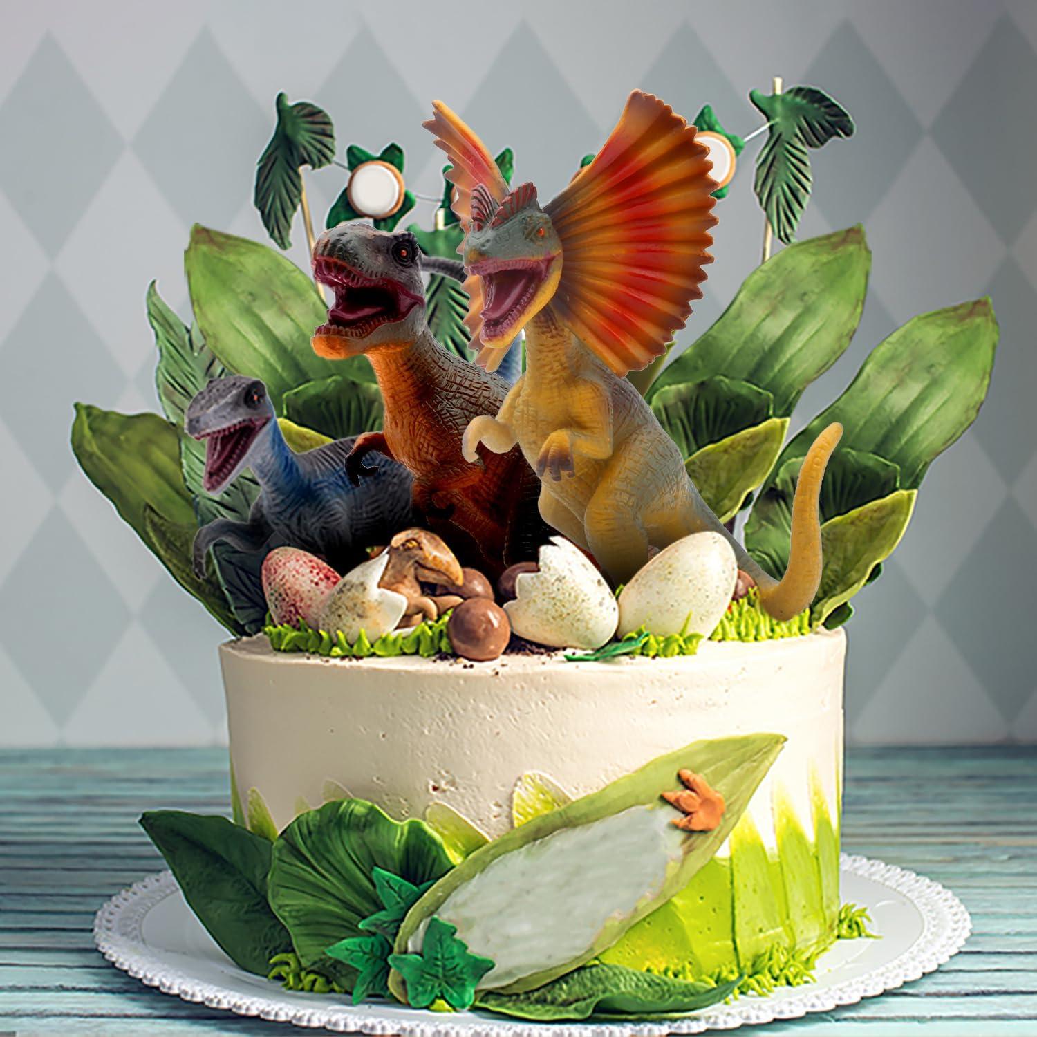 Set de Juguetes de Dinosaurios SIENON 6 Figuras Realistas 16 cm