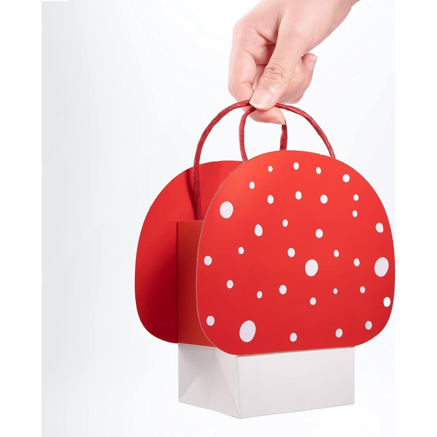 Bolsas de Regalo de Champiñón Cheerland - 8 Pcs para Cumpleaños