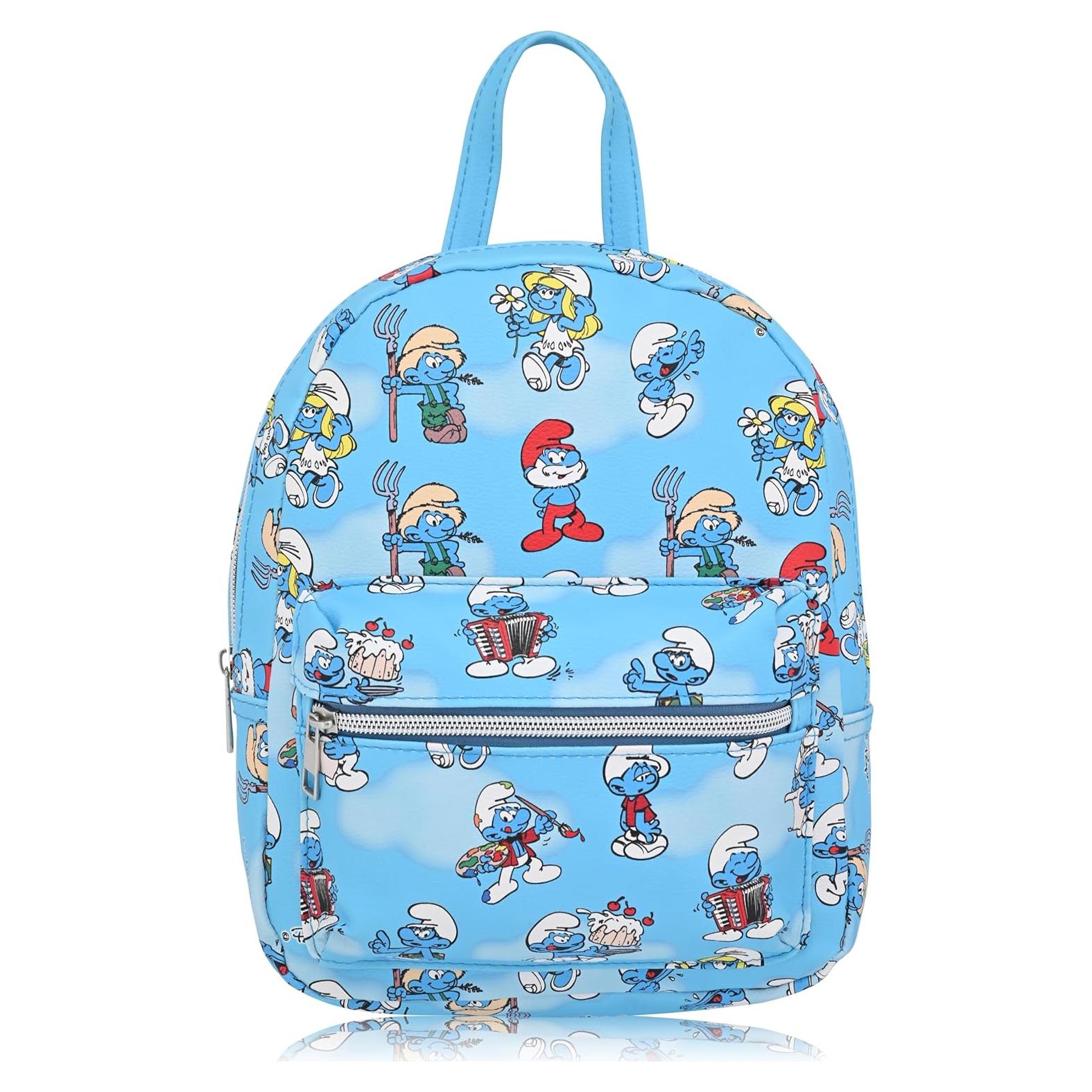 Mochila Mini Unisex Fast Forward de los Pitufos 25.4 cm