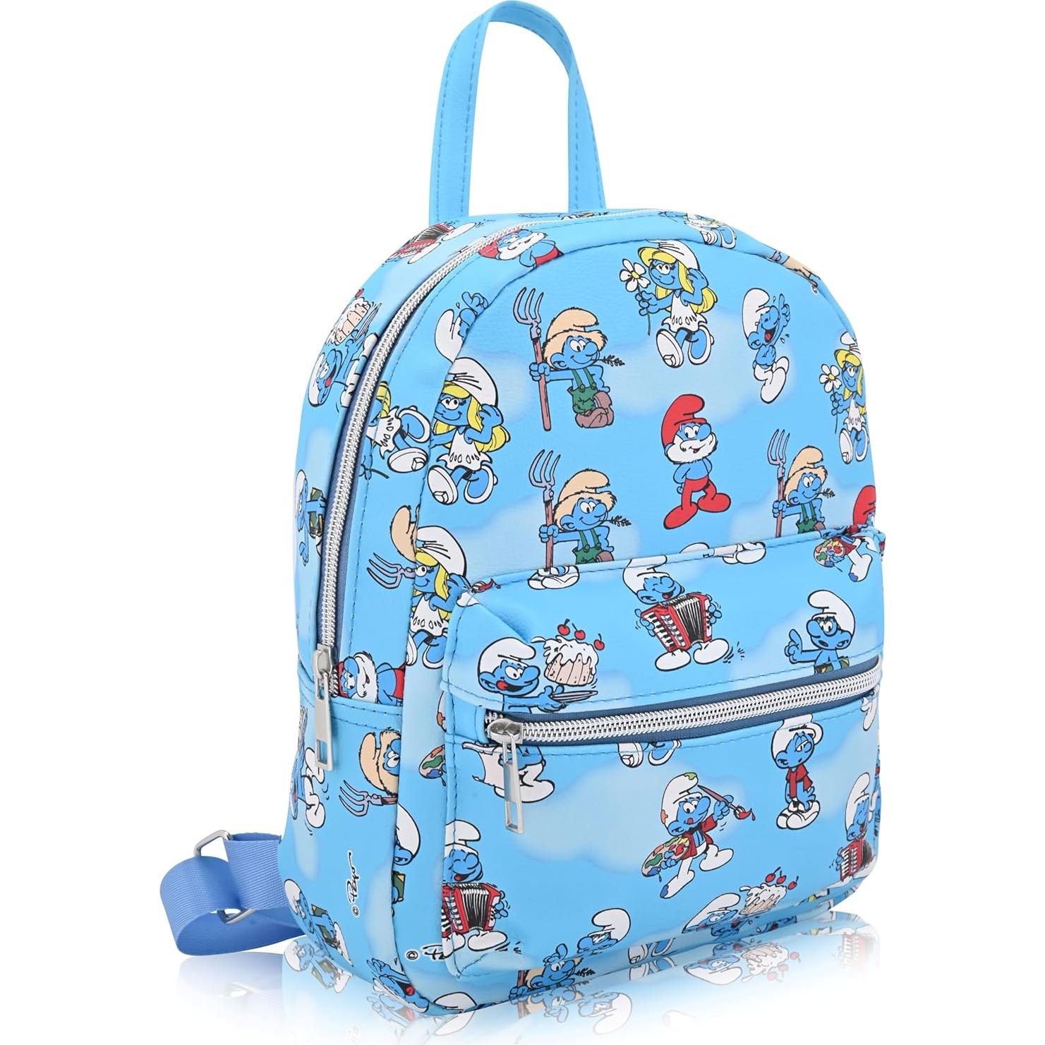 Mochila Mini Unisex Fast Forward de los Pitufos 25.4 cm