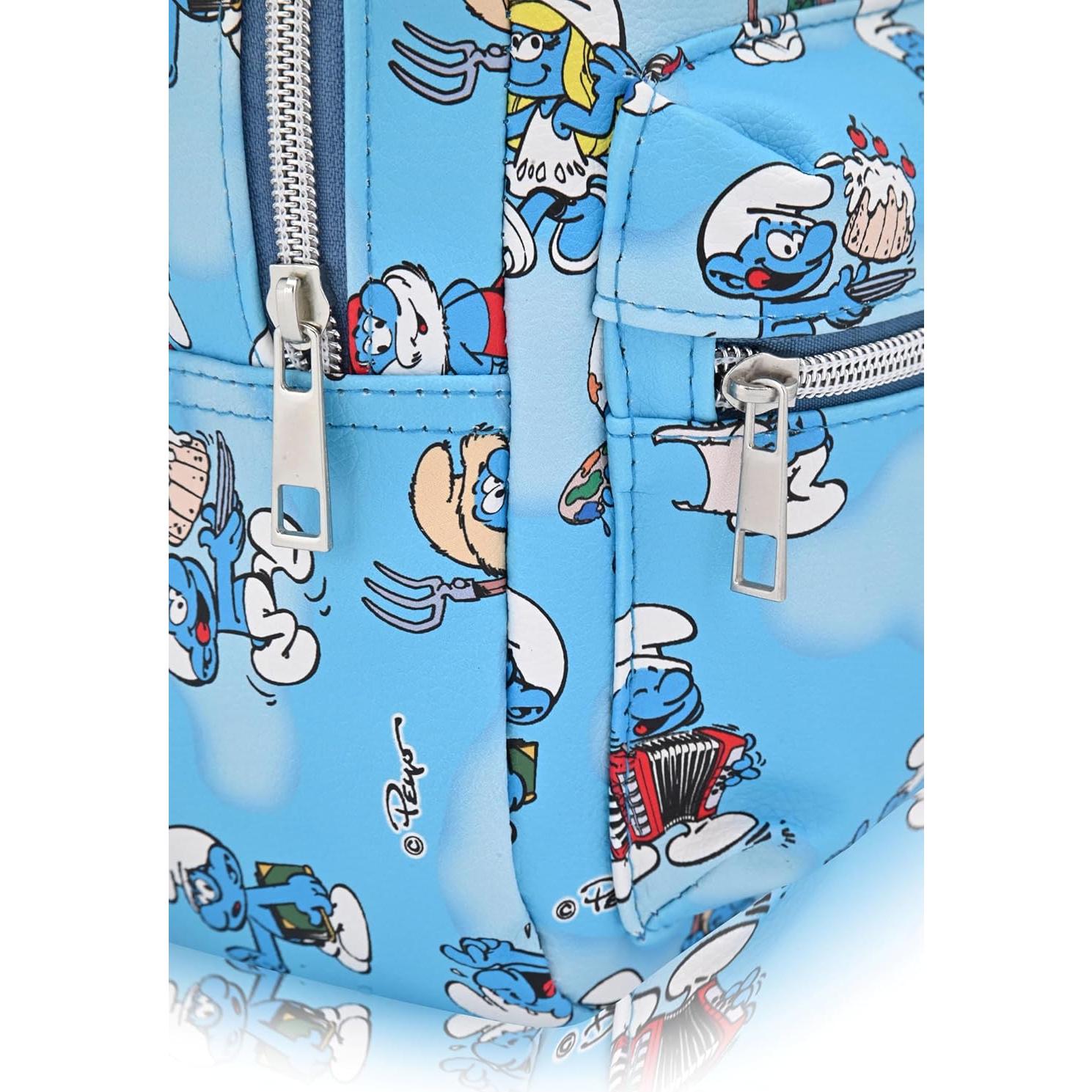 Mochila Mini Unisex Fast Forward de los Pitufos 25.4 cm