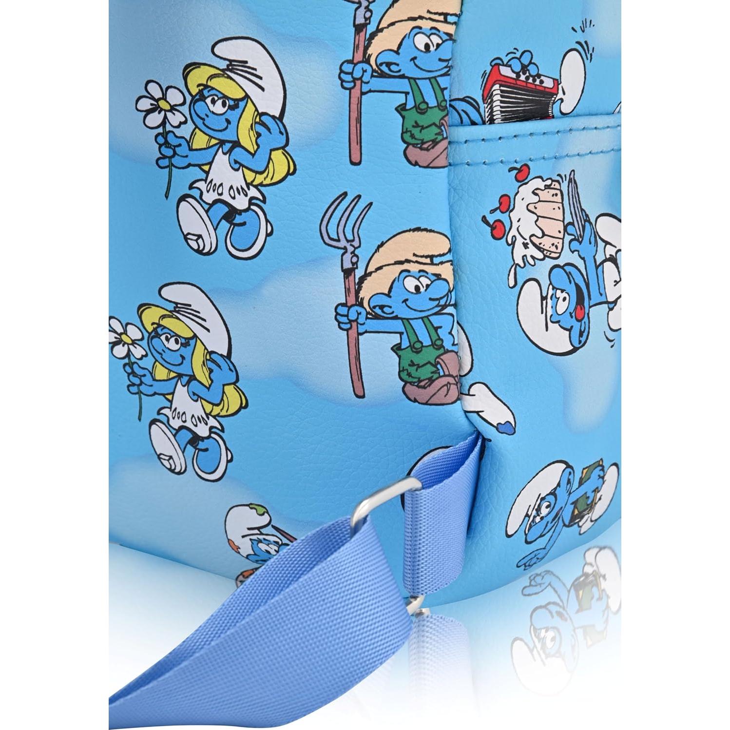 Mochila Mini Unisex Fast Forward de los Pitufos 25.4 cm