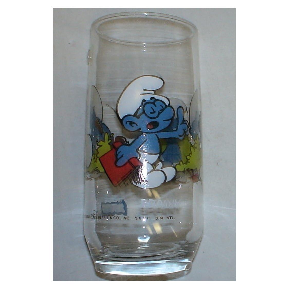 Vaso Vintage de Vidrio Los Pitufos Pitufina 320g