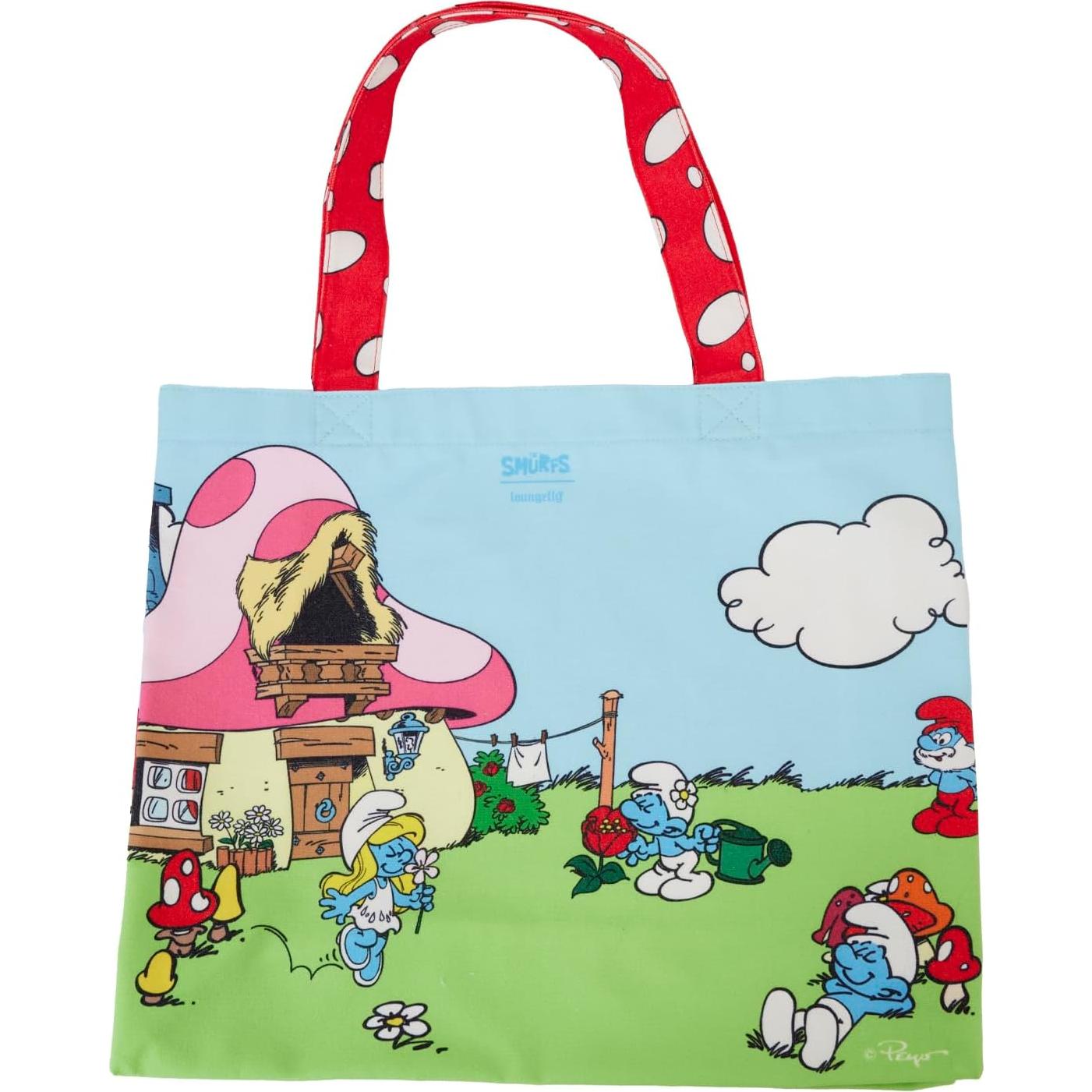 Bolsa de Lona Loungefly The Smurfs Village Life 61x38cm