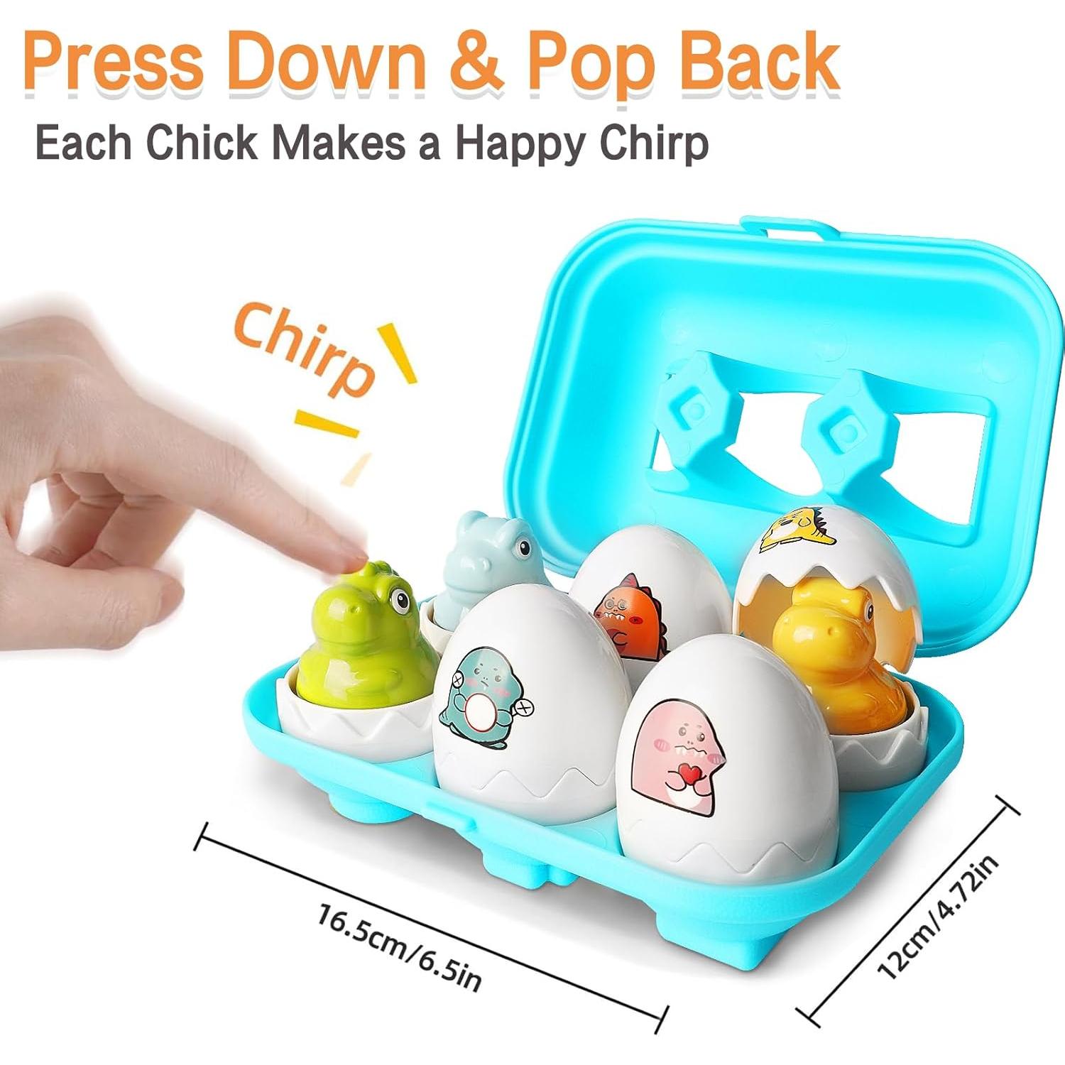 Huevos de Dinosaurio Montessori Tinabless - Juguete Educativo