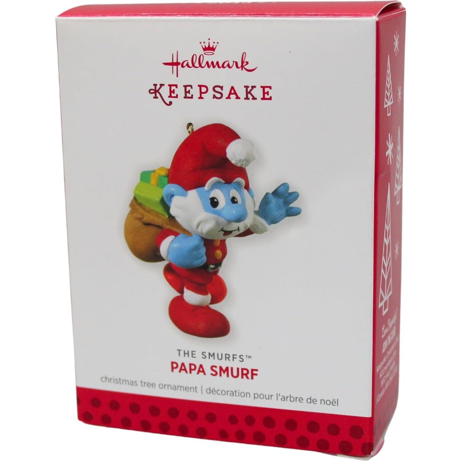 Adorno de Navidad Papa Pitufo 2013 Hallmark 5.6 cm