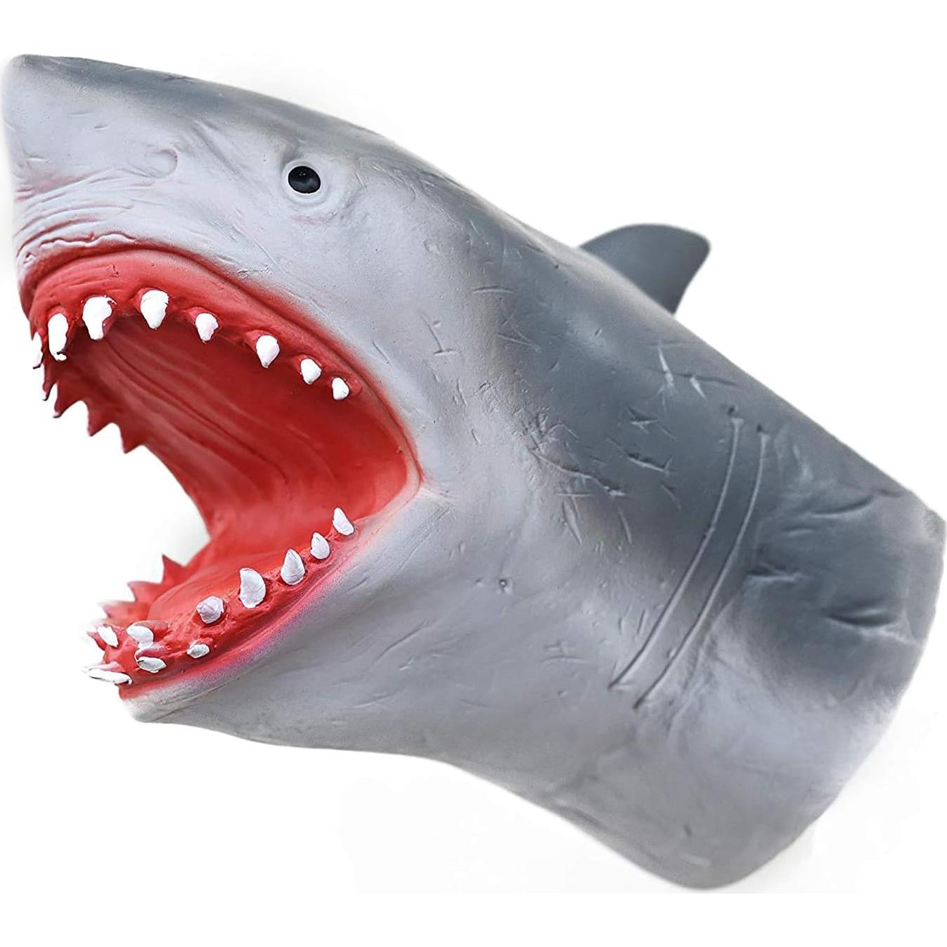 Títere de Mano de Tiburón Realista Yolococa 18x9 cm
