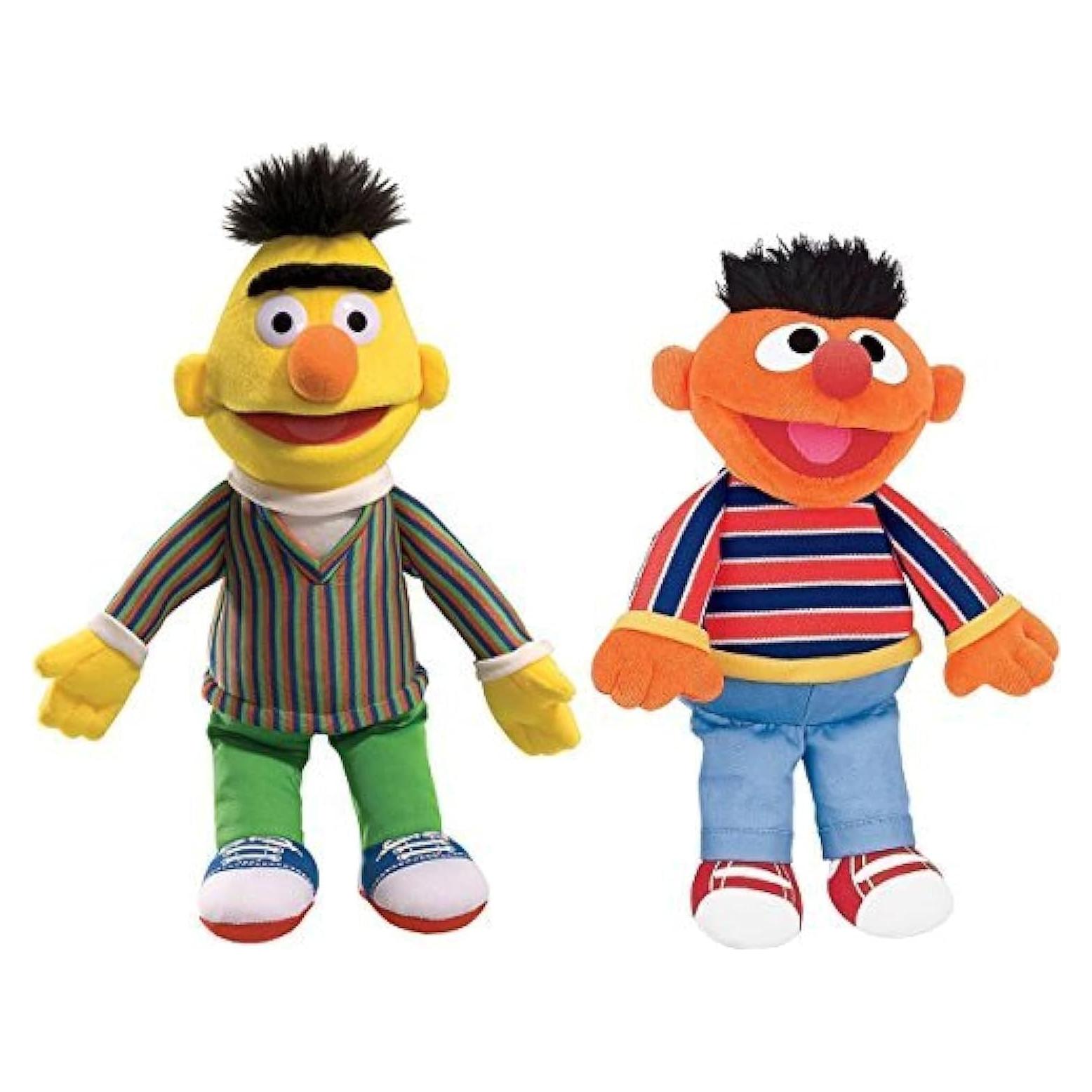 Dúo de Animales de Peluche GUND Bert y Ernie 35 cm