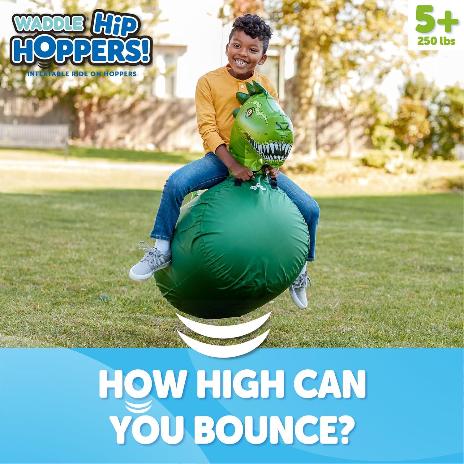 Saltador Inflable WADDLE Trex 114cm para Niños y Adultos