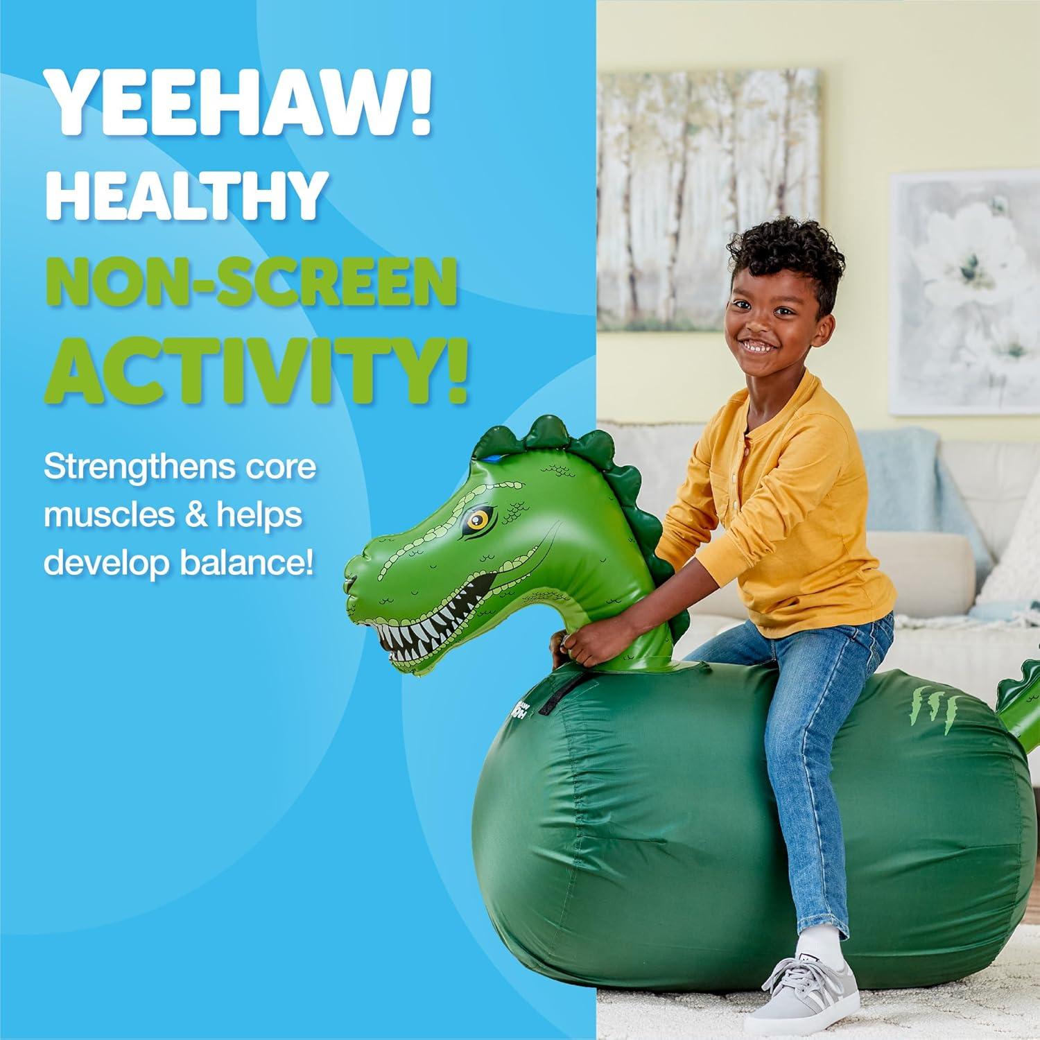 Saltador Inflable WADDLE Trex 114cm para Niños y Adultos