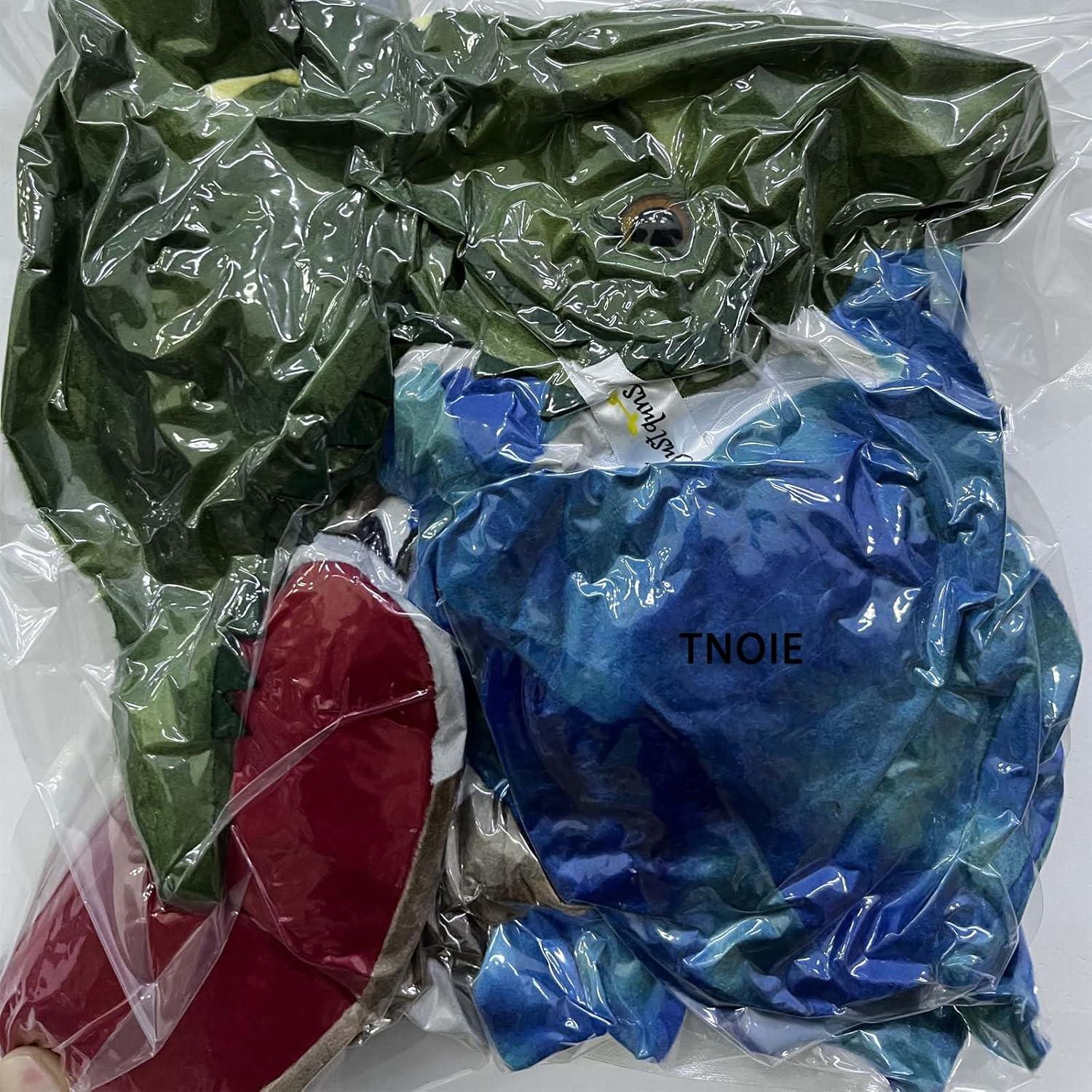 3 Marionetas de Mano de Dinosaurio de Peluche Noetoy 26.67 cm