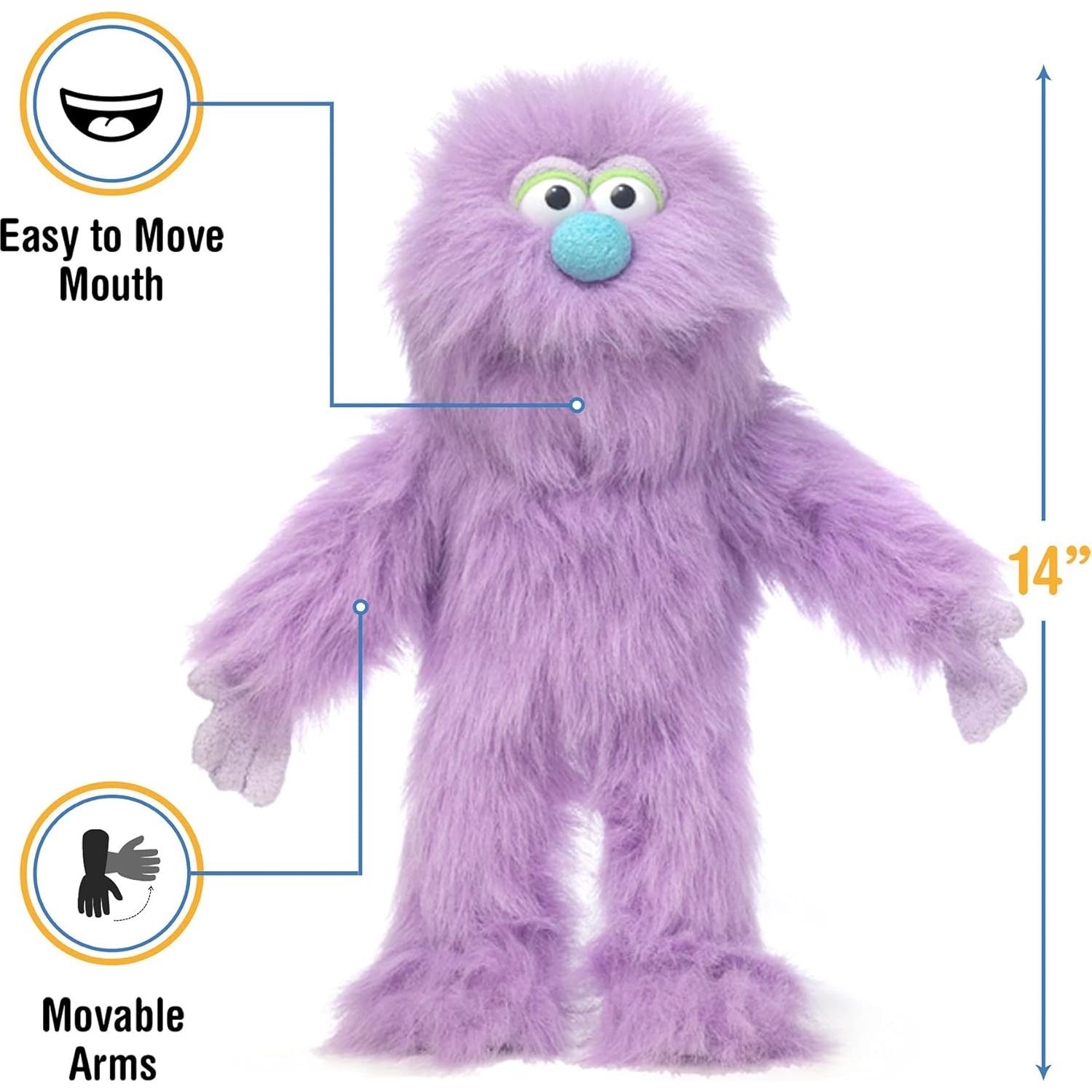 Títere de Mano Monstruo Púrpura Silly Puppets 35.56 cm