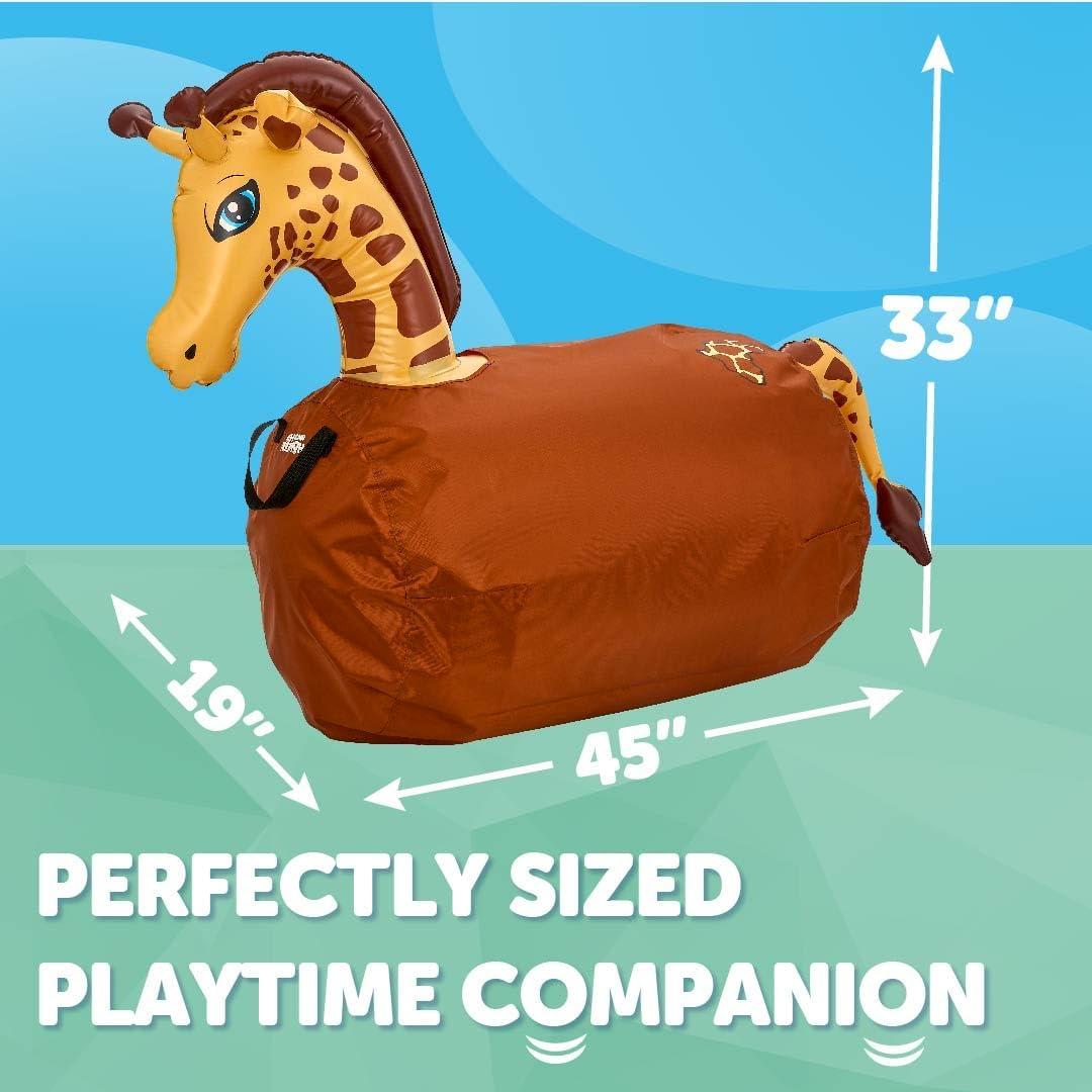 Saltador Inflable WADDLE Jirafa Amarilla 113 kg 5+ años