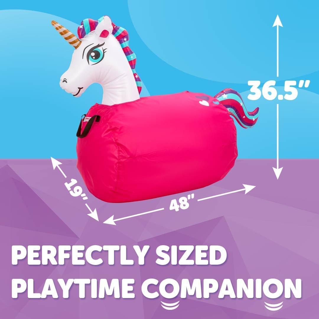 Saltador Inflable Waddle Grande Unicornio Rosa 121x48x92cm