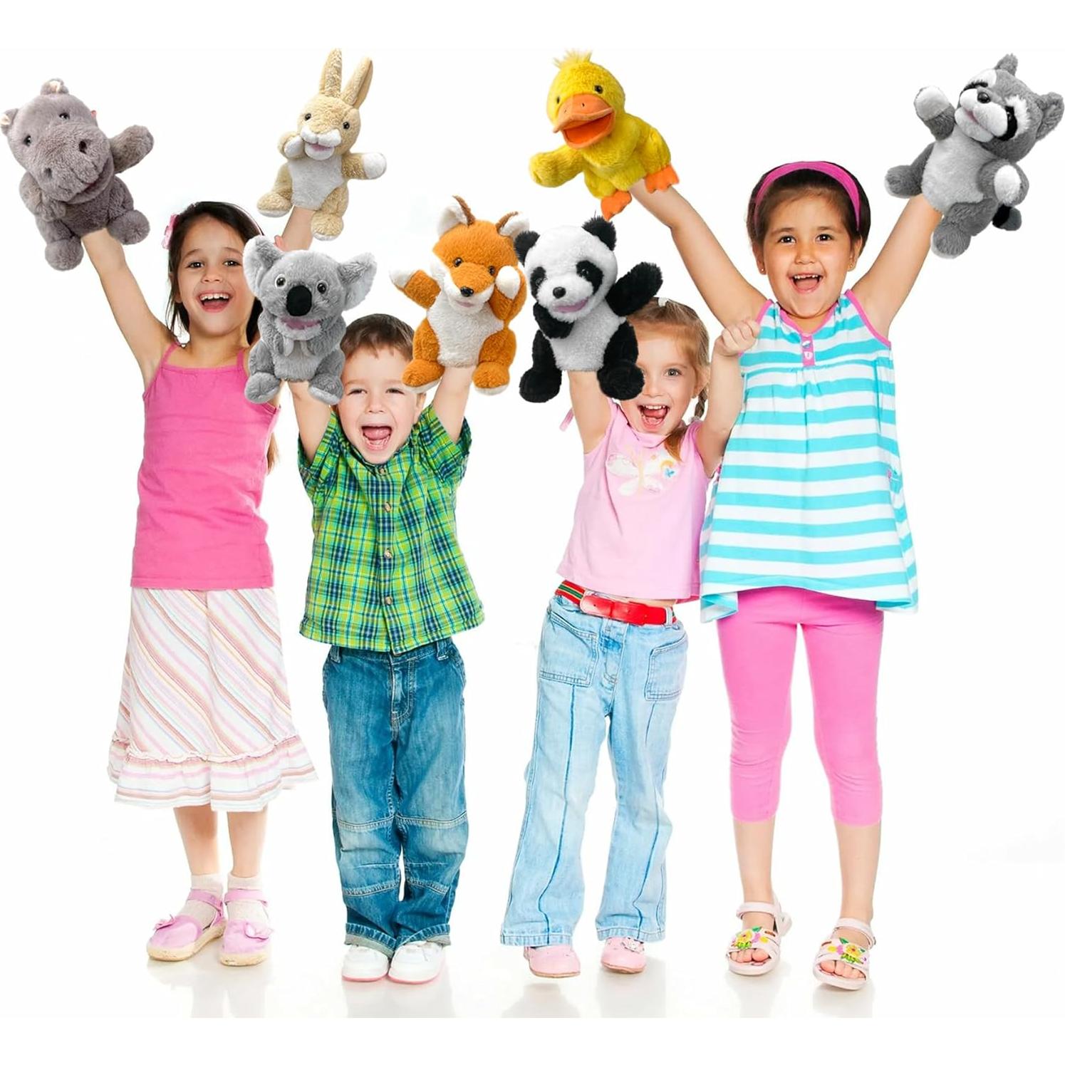 Títere de mano pato Okegztoa 22.86 cm para niños y adultos