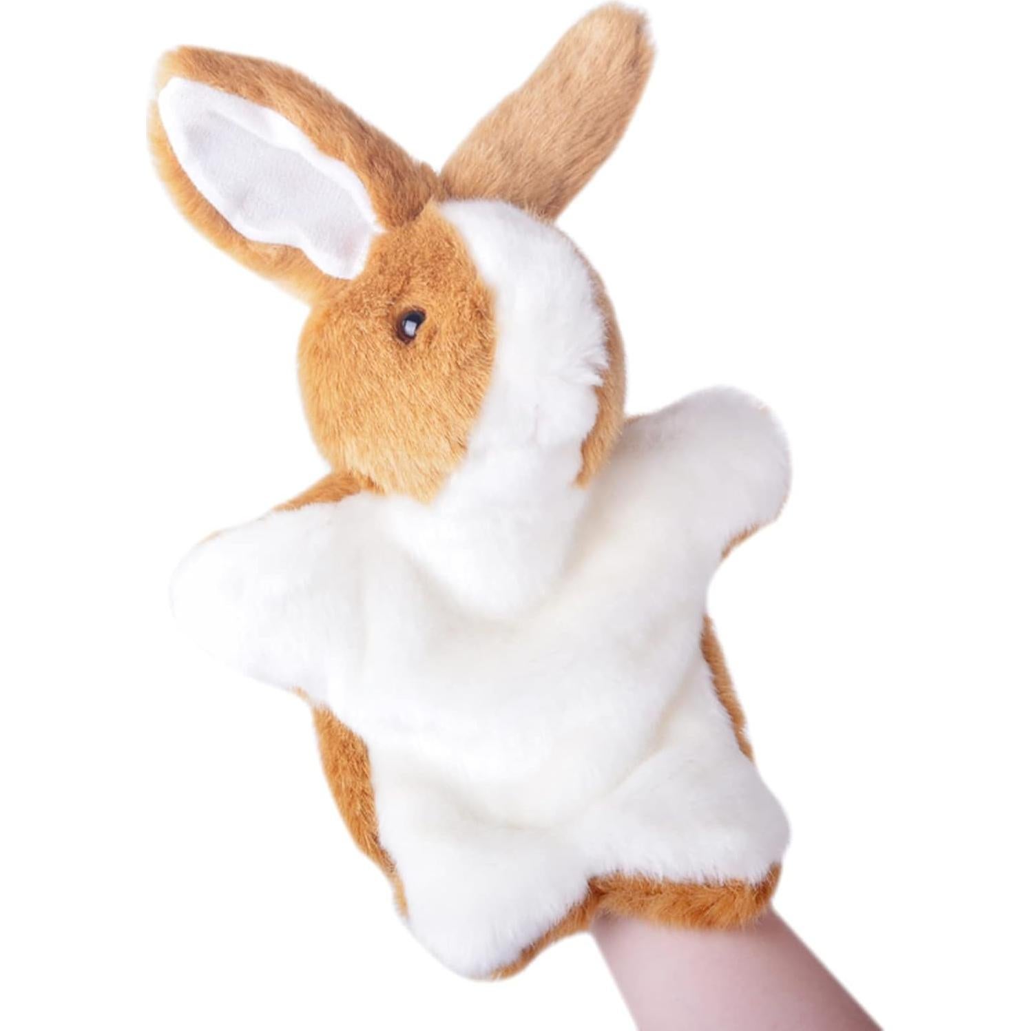 Títere de Mano Conejo ZUXUCUVU Juguete de Peluche 25.4 cm