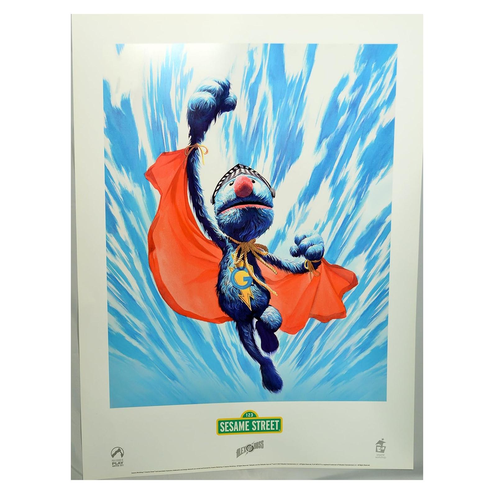 Litografía Super Grover Sesame Street Palisades 61x46 cm