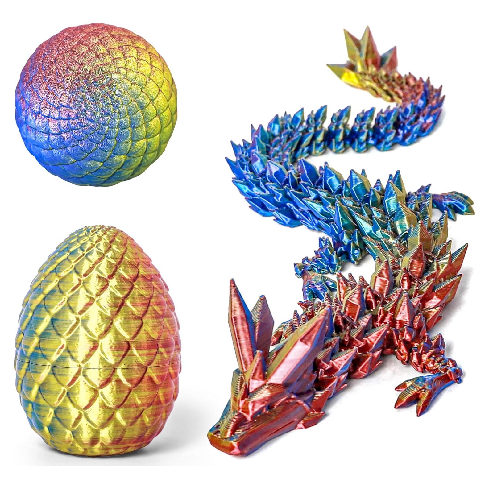 Huevo de Dragón 3D Flavery con Dragón de Cristal 30,48 cm