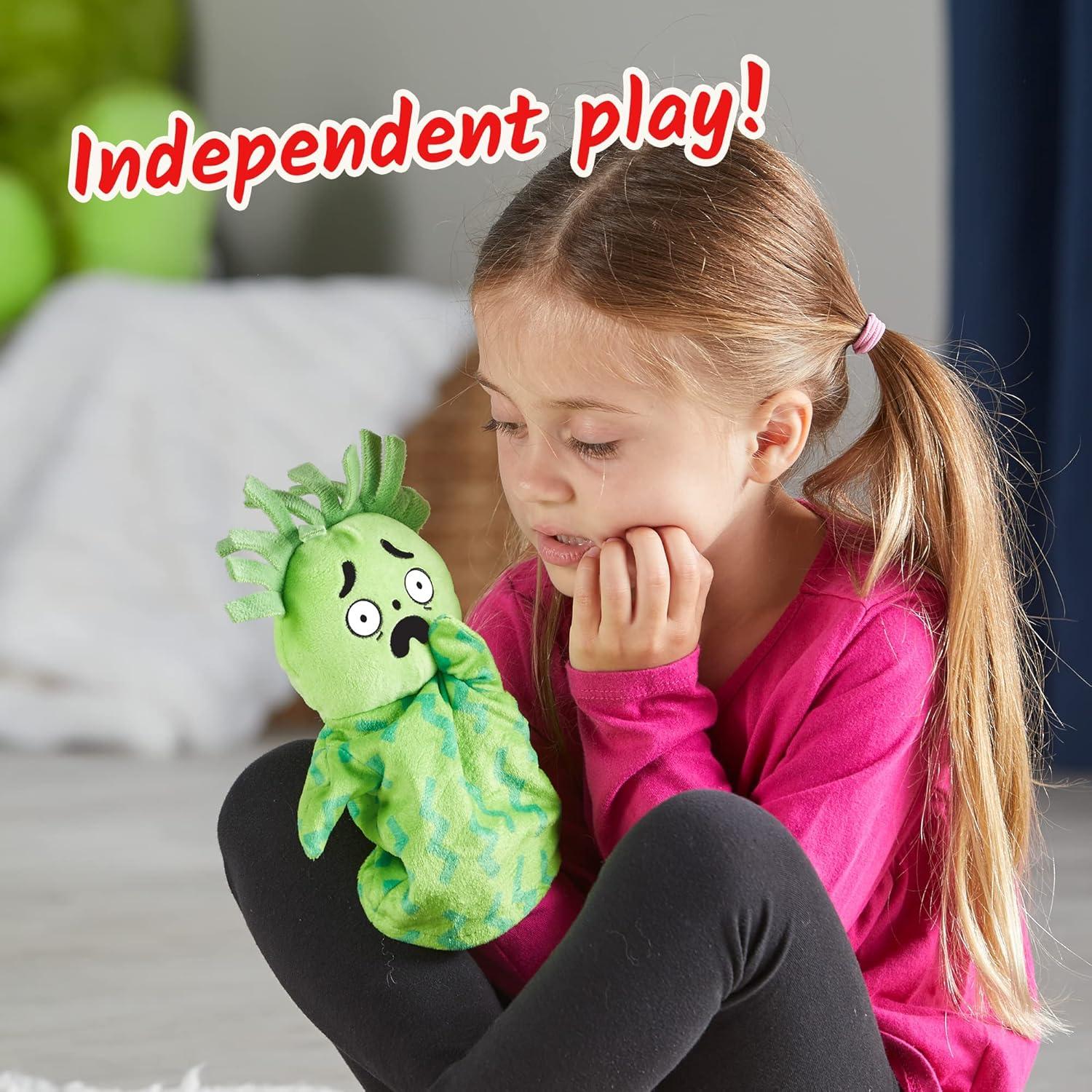 Títeres de mano Feelings Family Hand2Mind - Set de 5 para niños