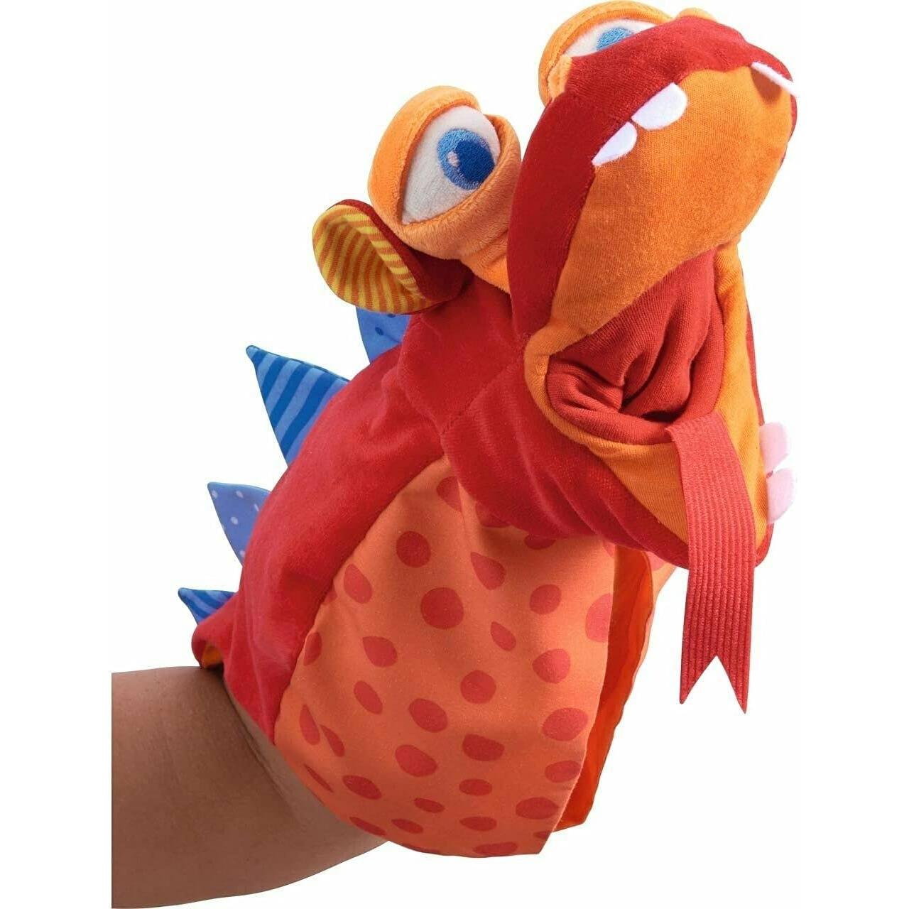 Títere de Mano Dragón HABA 40 cm Juguete Educativo para Niños