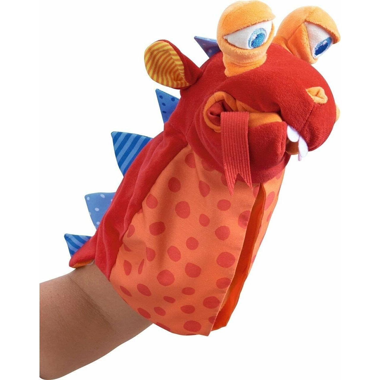 Títere de Mano Dragón HABA 40 cm Juguete Educativo para Niños