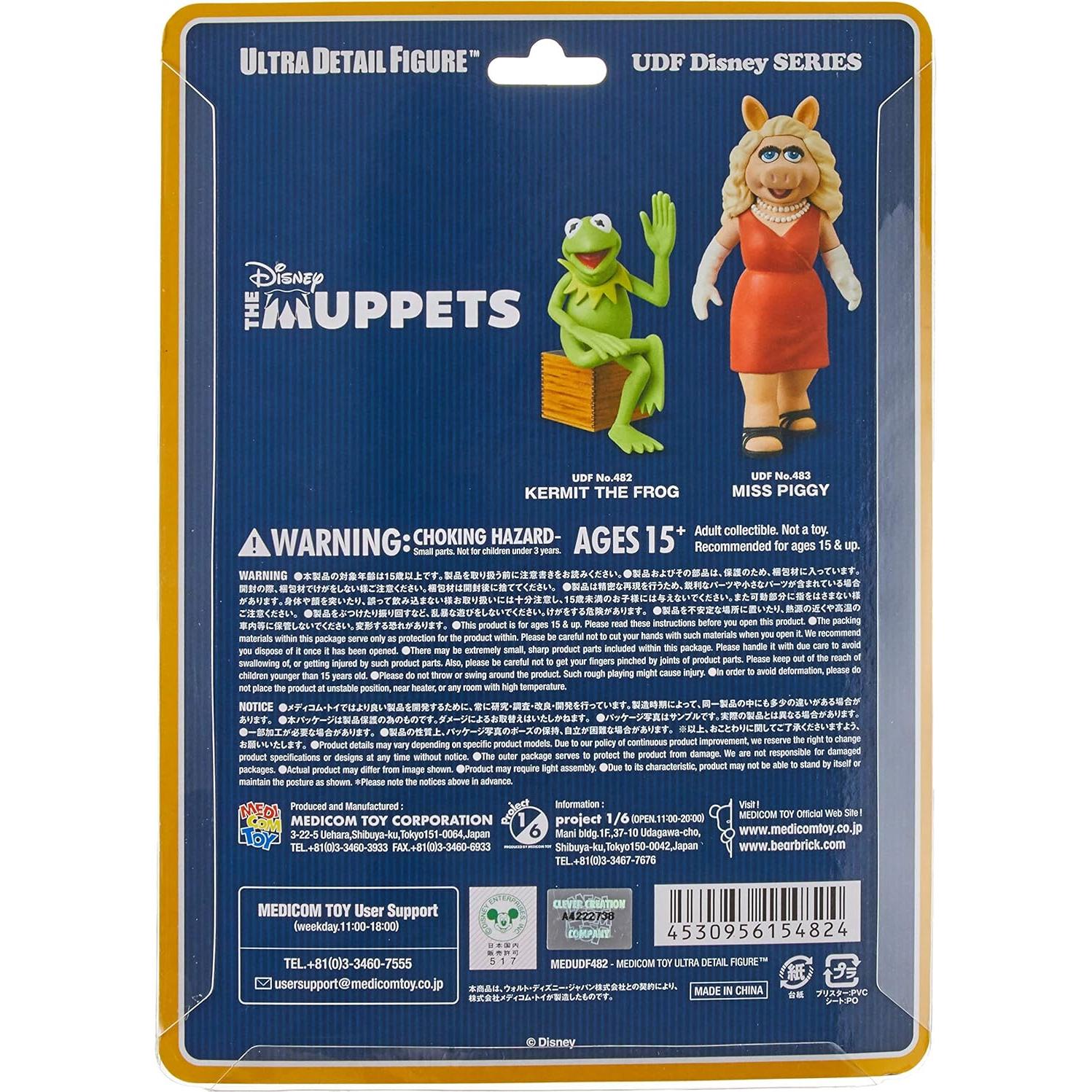 Figura Kermit La Rana Ultra Detalle Medicom 6cm