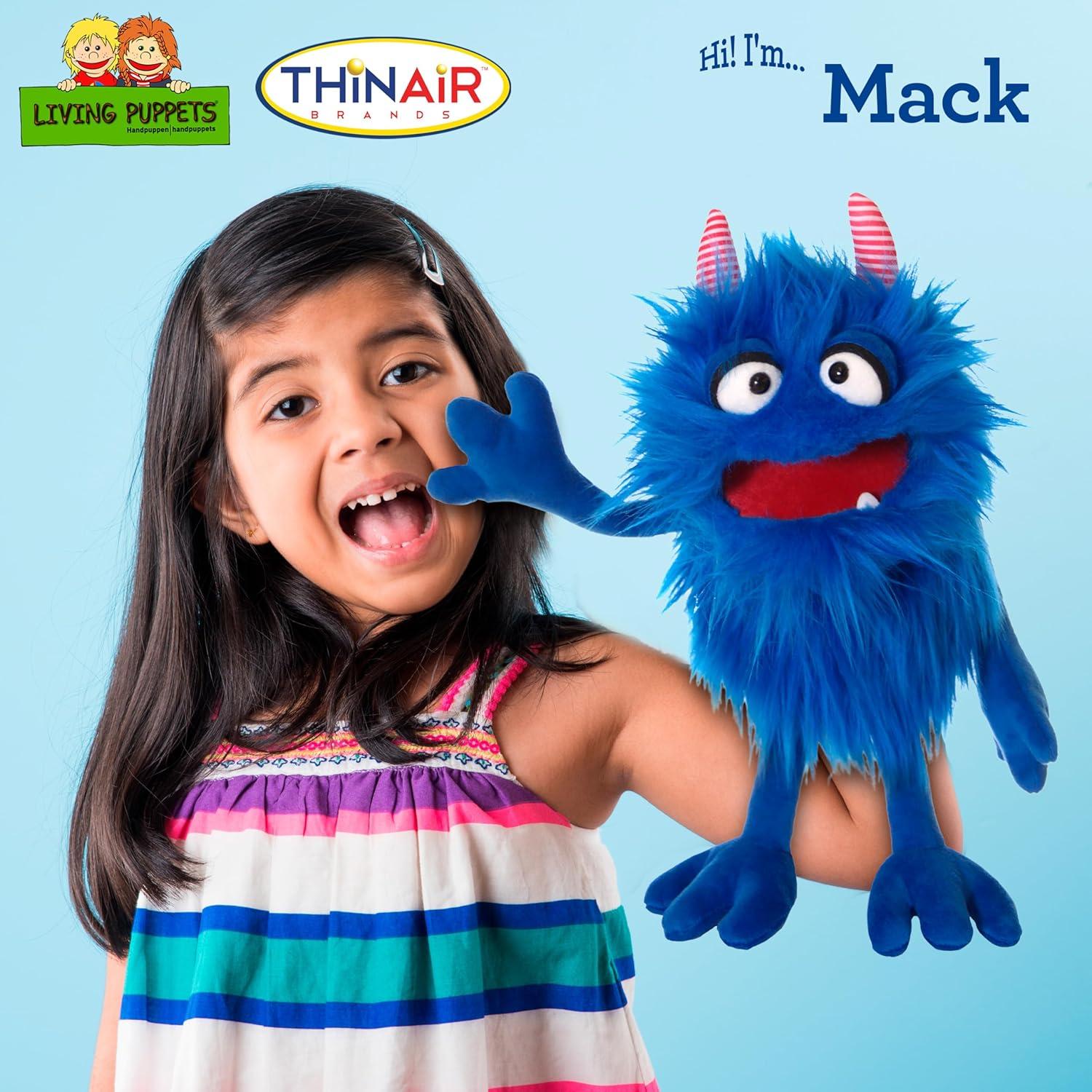 Títere de Peluche Mack El Monstruo Amistoso 35 cm - Thin Air Brands