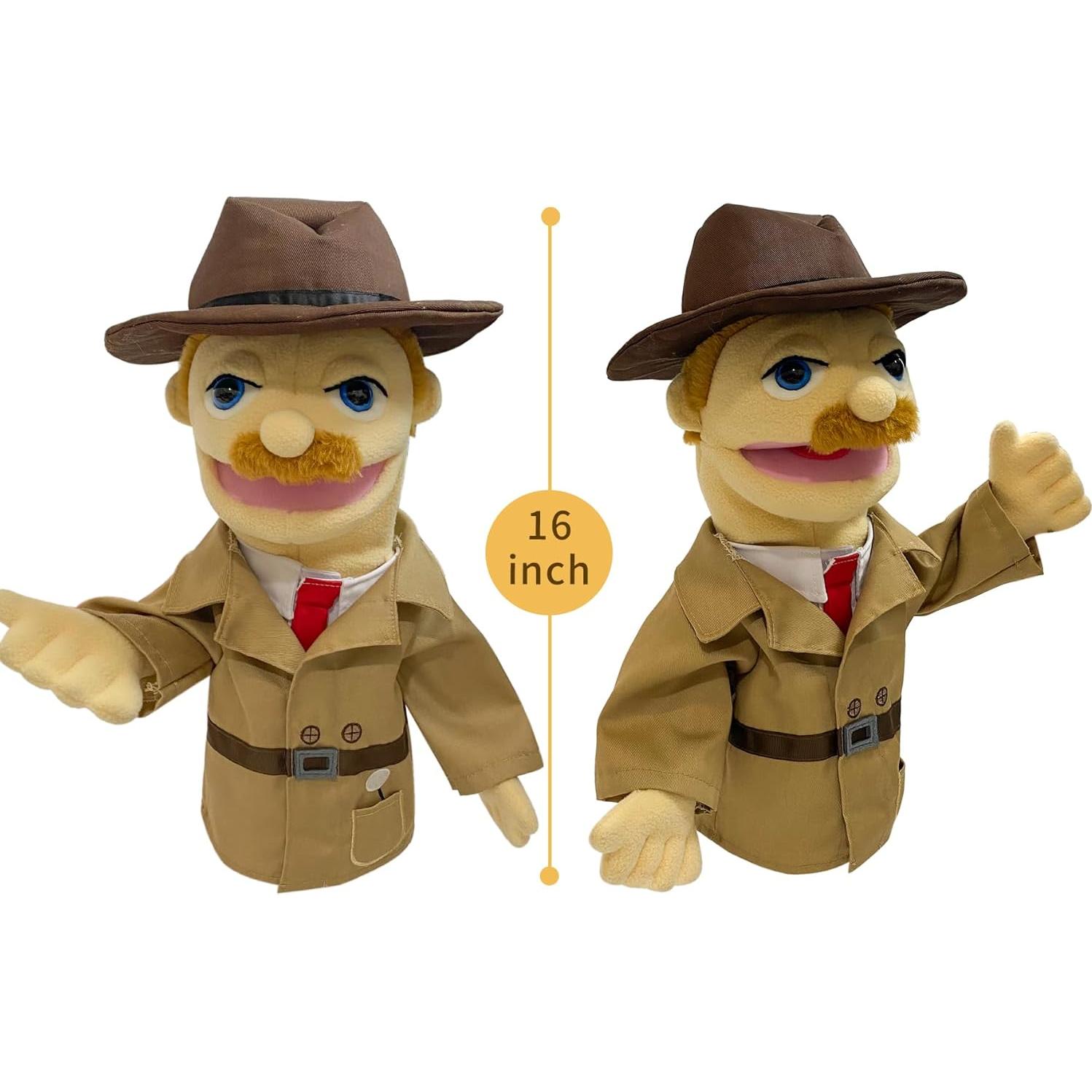 Títere de Ventrílocuo Okegztoa 40.64 cm Detective para Niños