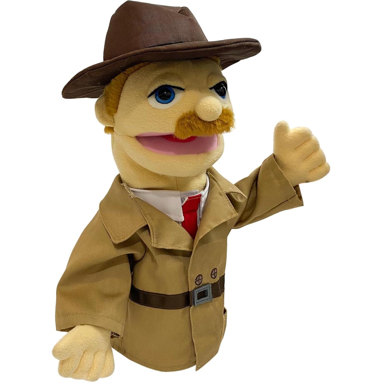 Títere de Ventrílocuo Okegztoa 40.64 cm Detective para Niños