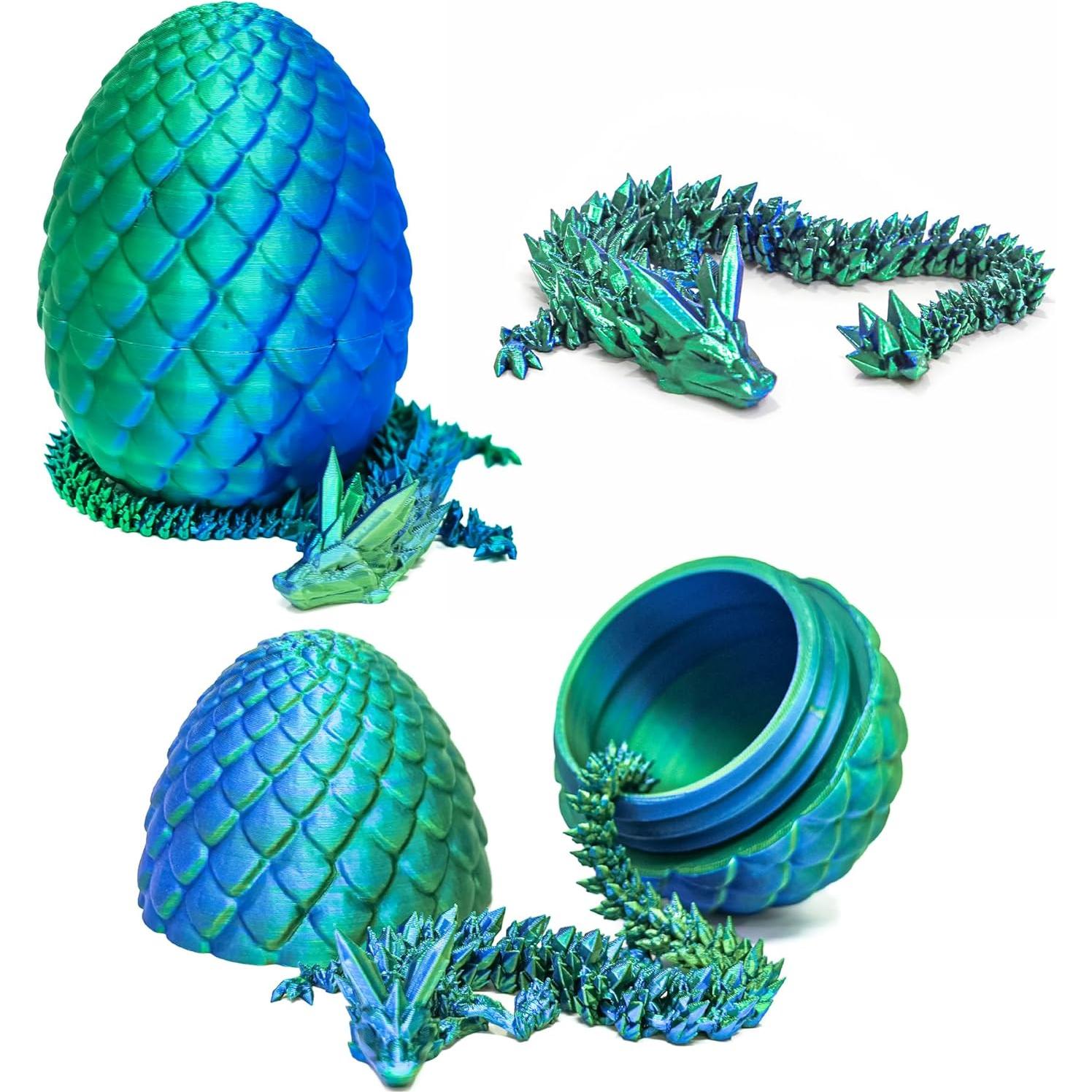 Huevo de Dragón Flavery 3D con Dragón Interior 30 cm