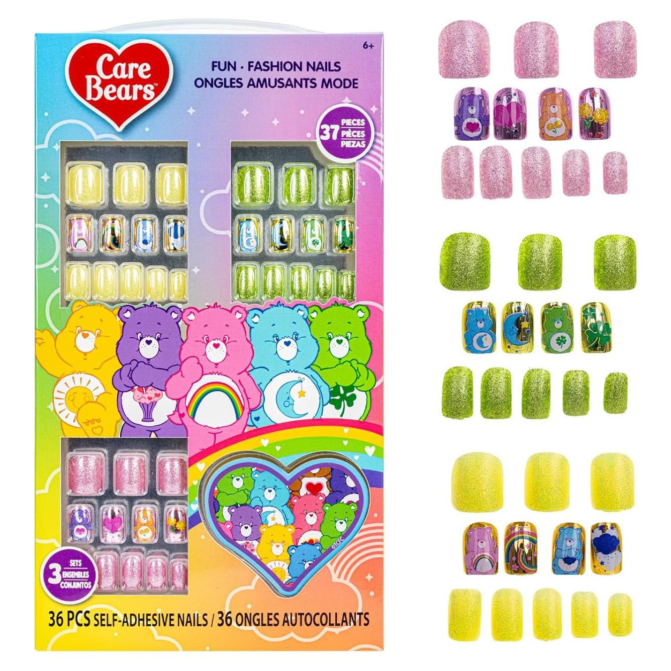 Uñas Postizas Care Bears 36 Piezas para Niñas - Townley Girl