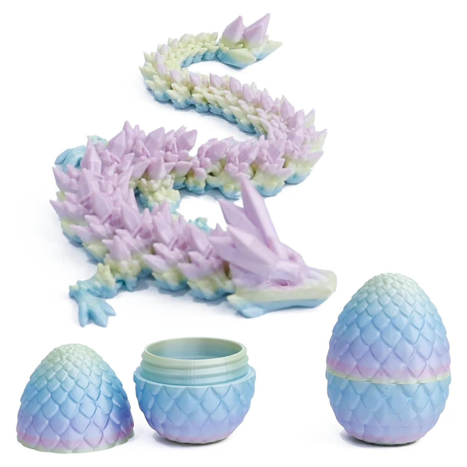 Huevo de Dragón 3D Flavery Mini Arcoíris 30 cm Antiestrés